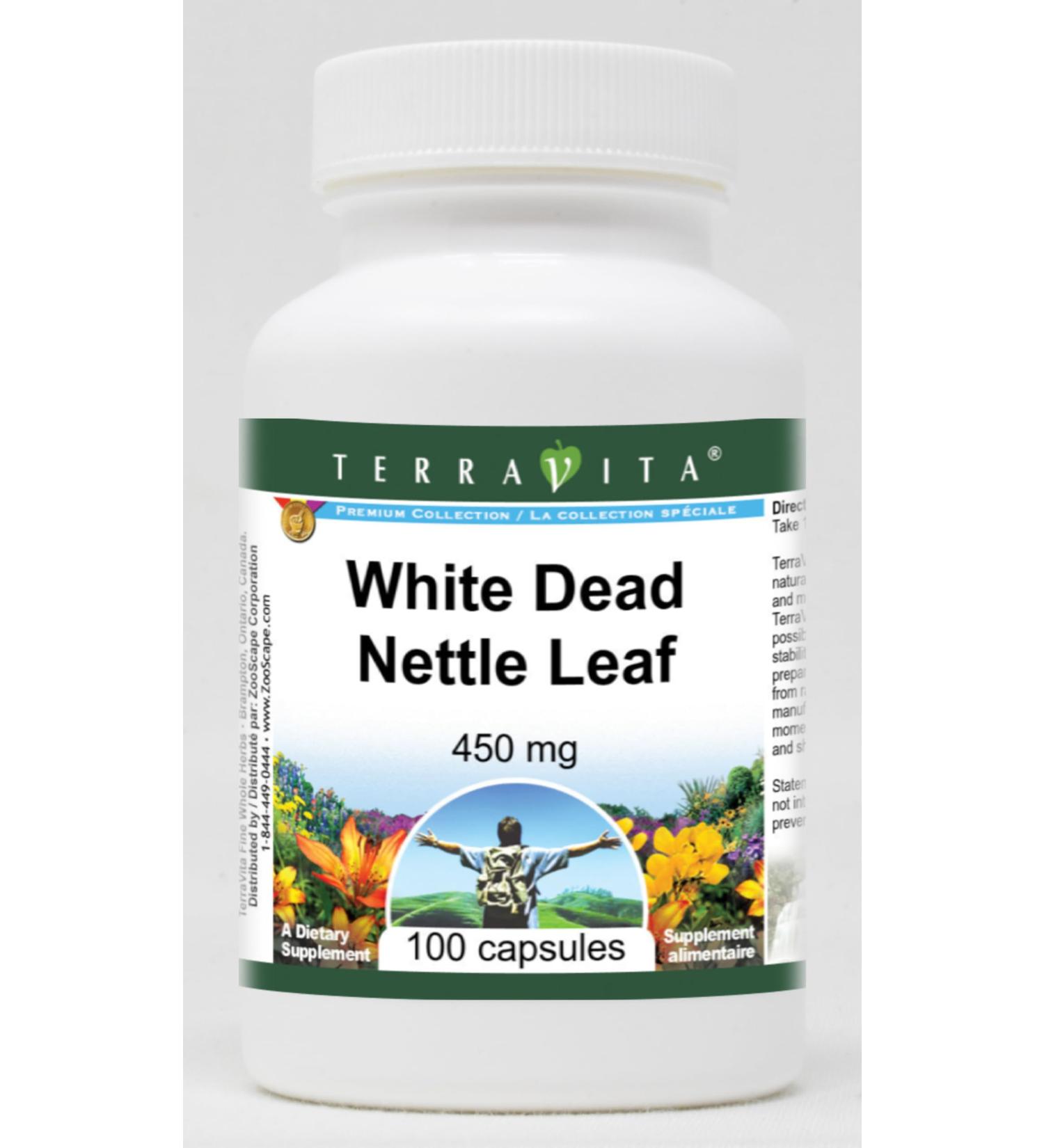 White Dead Nettle Leaf - 450 mg (100 Capsules ZIN: 511448) - Buy Online on GoSupps.com