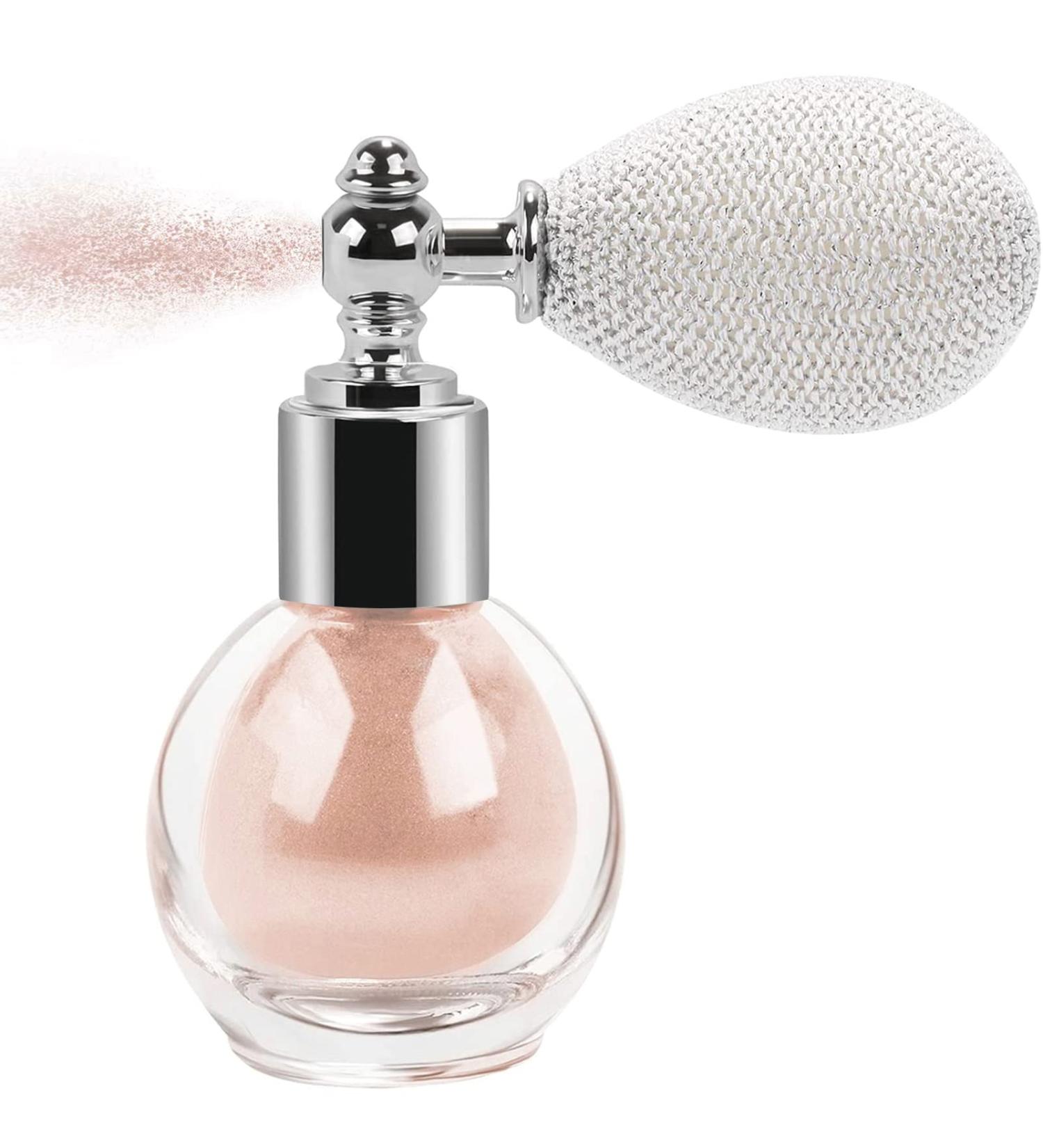 Shimmering Sparkle Spray Powder for Face, Body, Hair & Nails - Nude Pink Glitter Makeup Contour & Eyeshadow - Buy Online on GoSupps.com