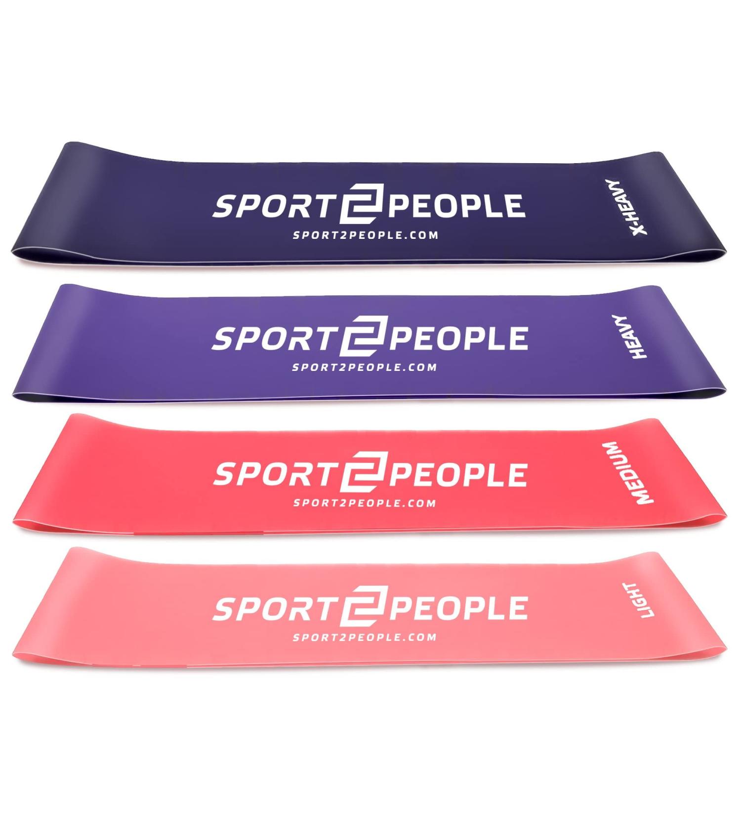 Sport2people Fitness Straps Set - Allatex Gymnastics Resistance Bands & Booty Bands - Pink | International Shipping - Buy Online on GoSupps.com