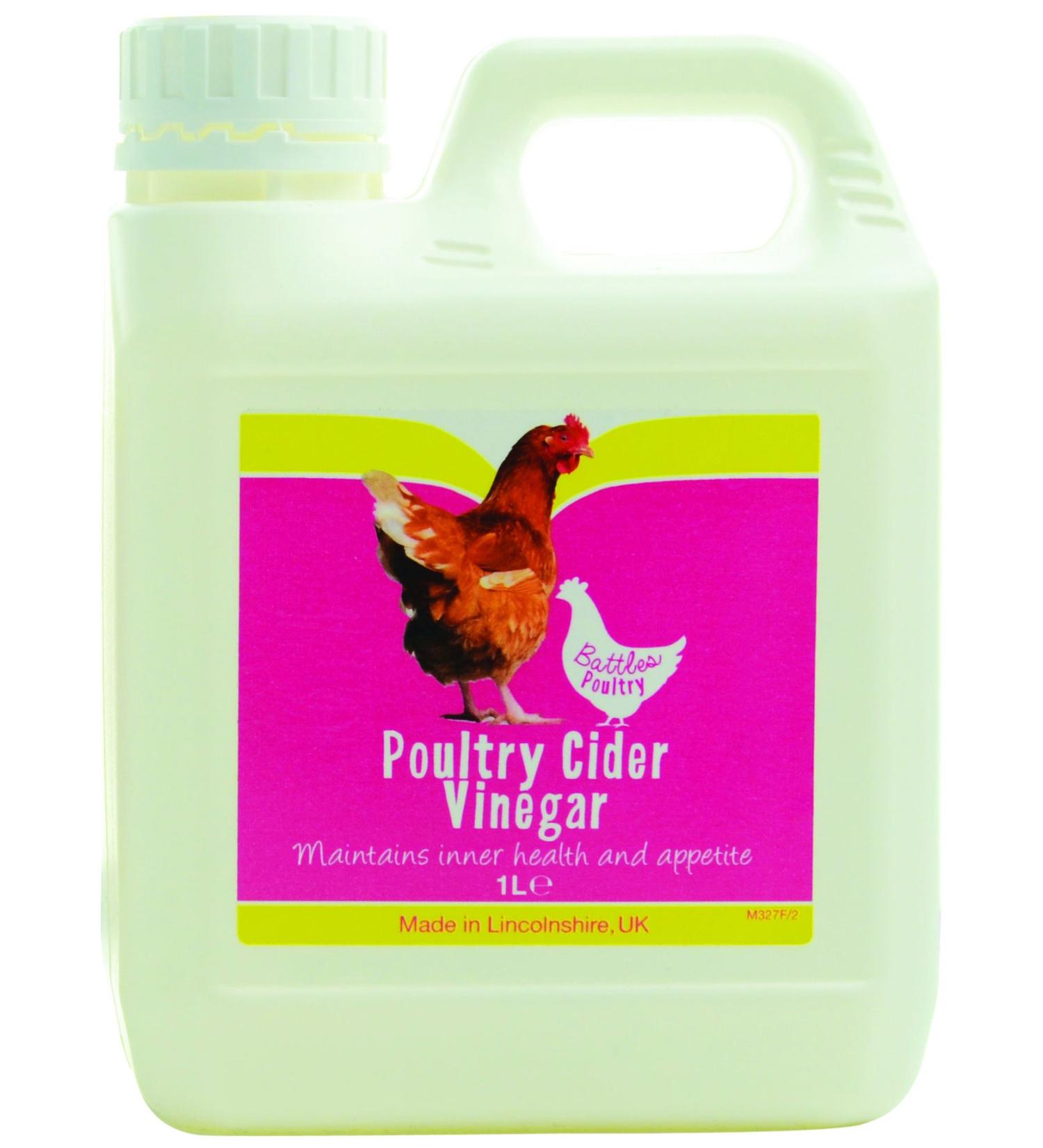Battles Poultry Cider Vinegar - 1 litre 1 1 litre - Buy Online on GoSupps.com
