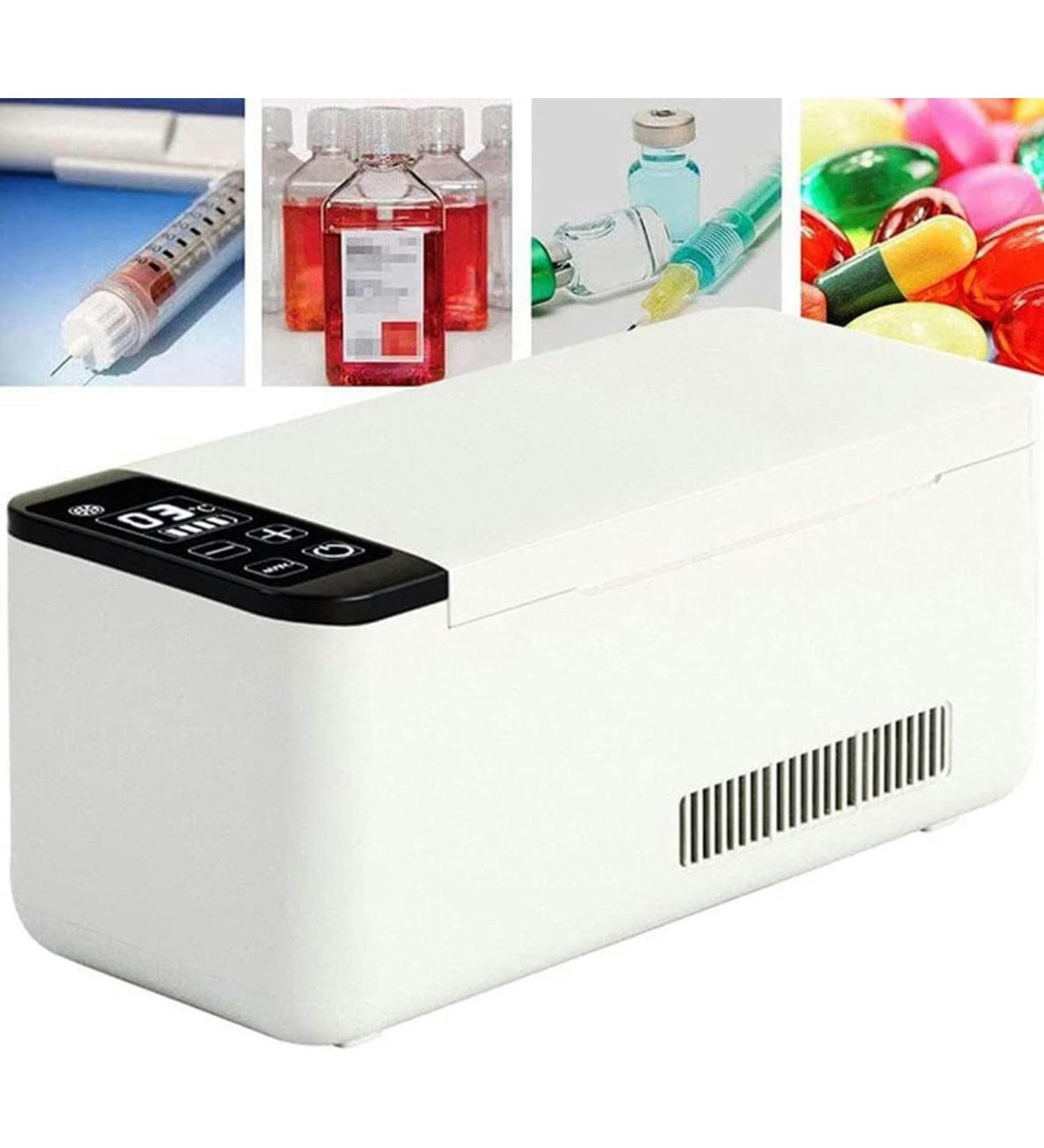 Mini Refrigerator Portable Insulin Refrigerator Portable Medicine Refrigerator Refrigerated Box -2-20 Charging Constant Temperature LCD Display Screen 2*battery - Buy Online on GoSupps.com