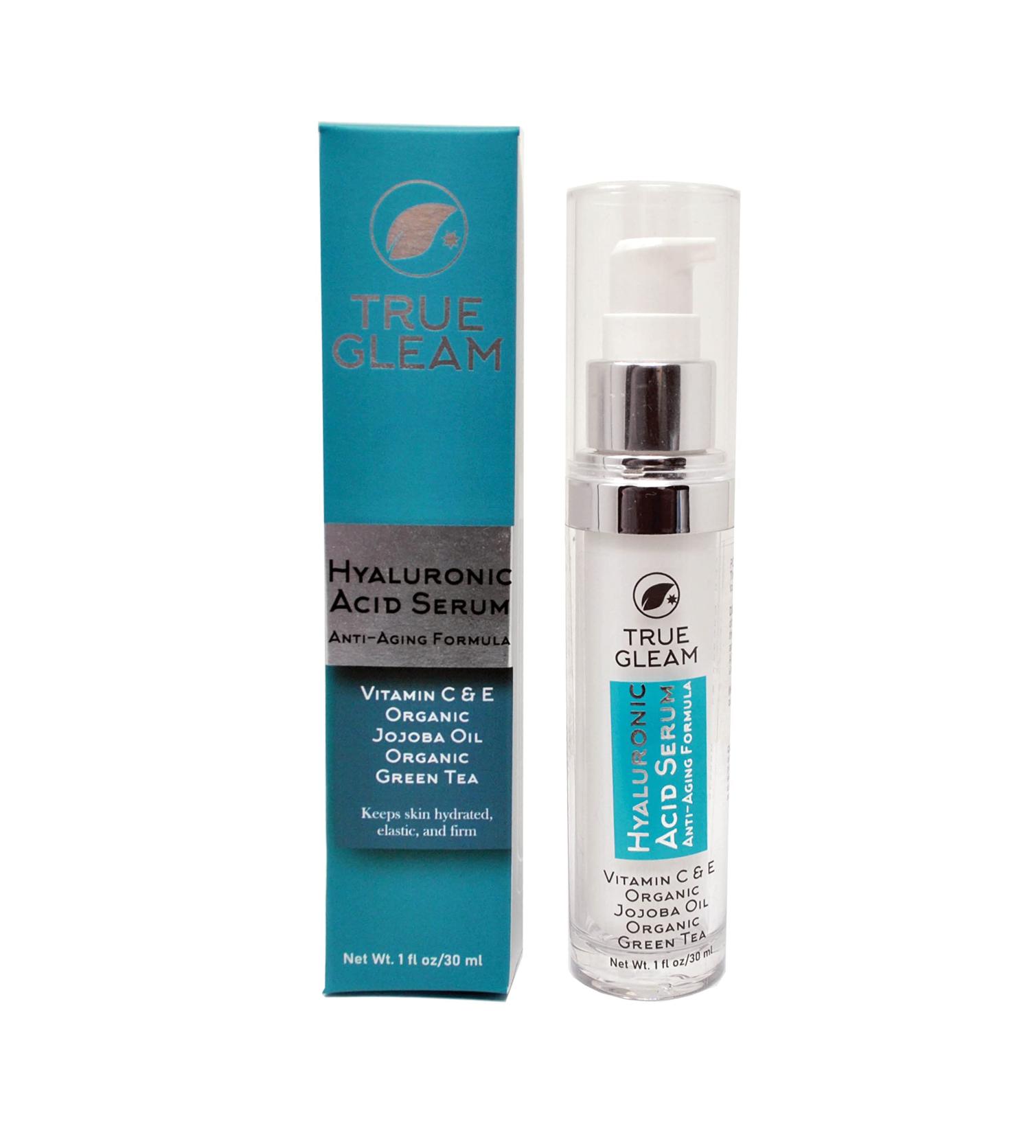 Premium Hyaluronic Acid Serum for Face - Anti-Aging Moisturizer with Vitamin C Green Tea Jojoba Oil & More | Reduce Wrinkles & Enhance Skin Glow - Buy Online on GoSupps.com