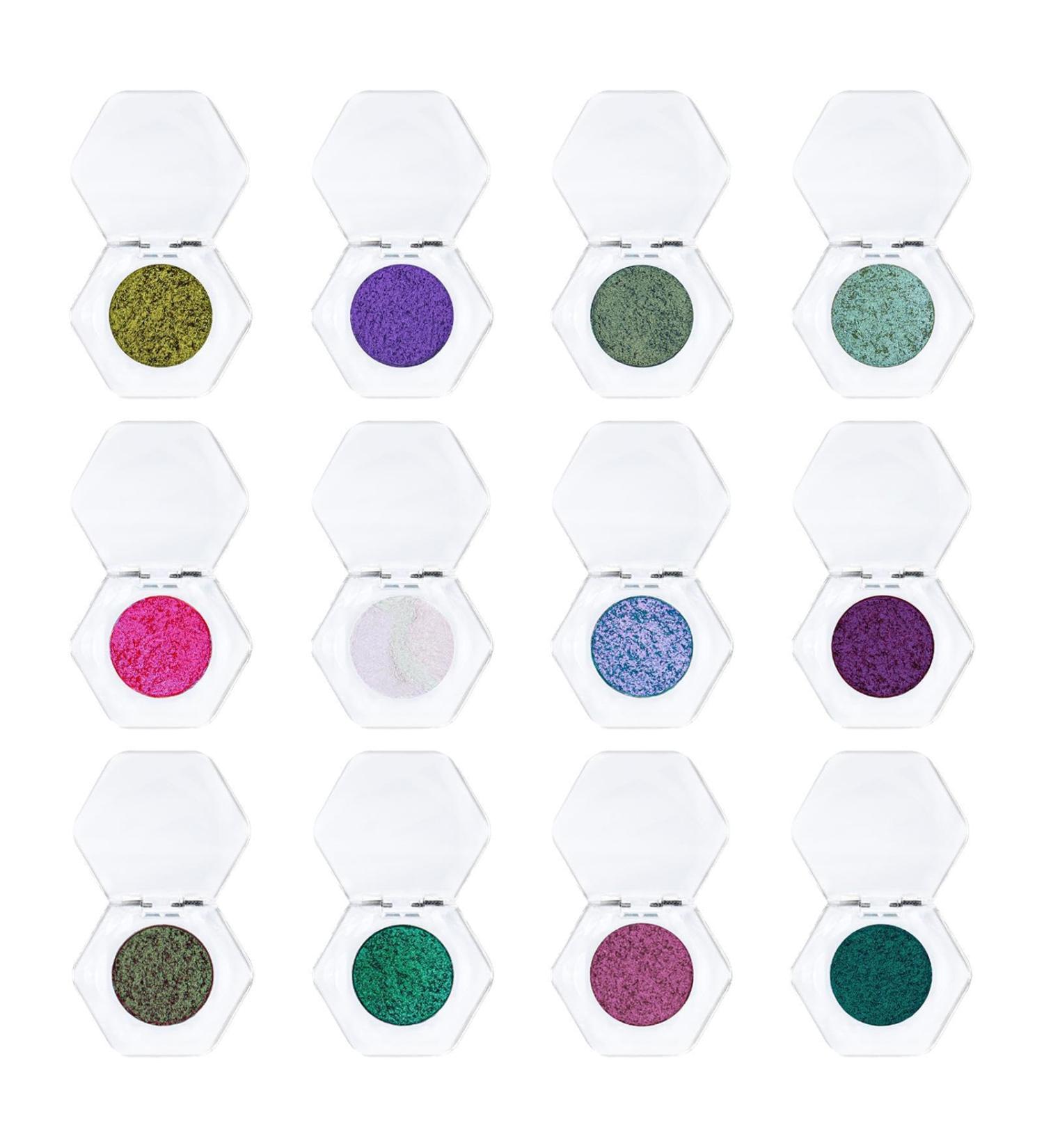 Shimmer Eyeshadow | Long Lasting Glitter Eye Shadow Single for Girls Reflective Glitter Eyeshadow Single for Travel Daily Travel Parties Picnics - Buy Online on GoSupps.com