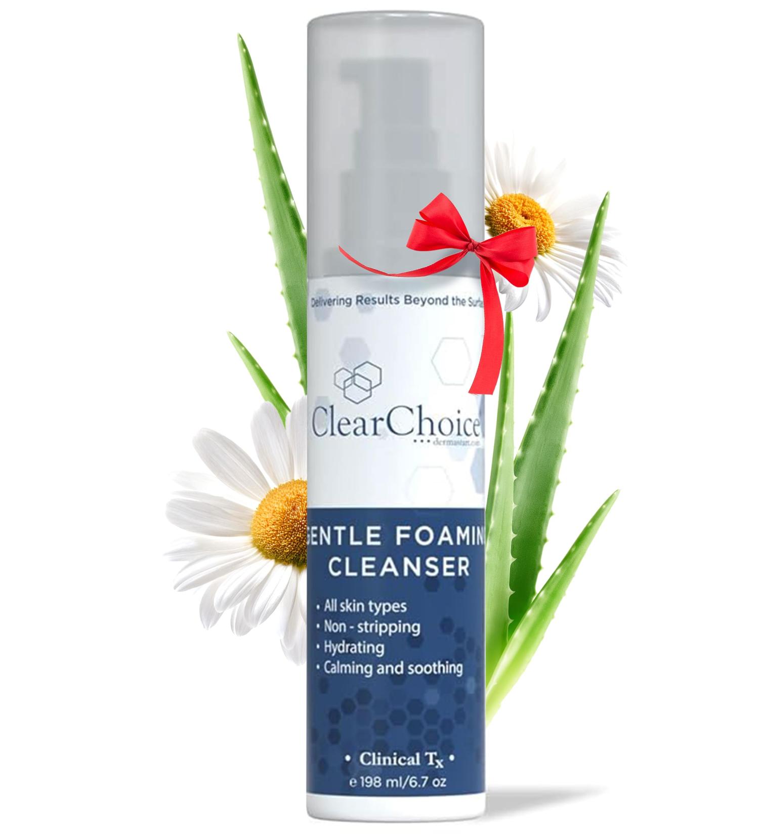Clear Choice Gentle Foaming Cleanser 6.7oz Soap-Free, SLS-Free Face Wash for Sensitive, Acne-Prone Skin Restores pH Balance, Removes Makeup, Ideal for Post-Peel and Post-Laser Care - Buy Online on GoSupps.com