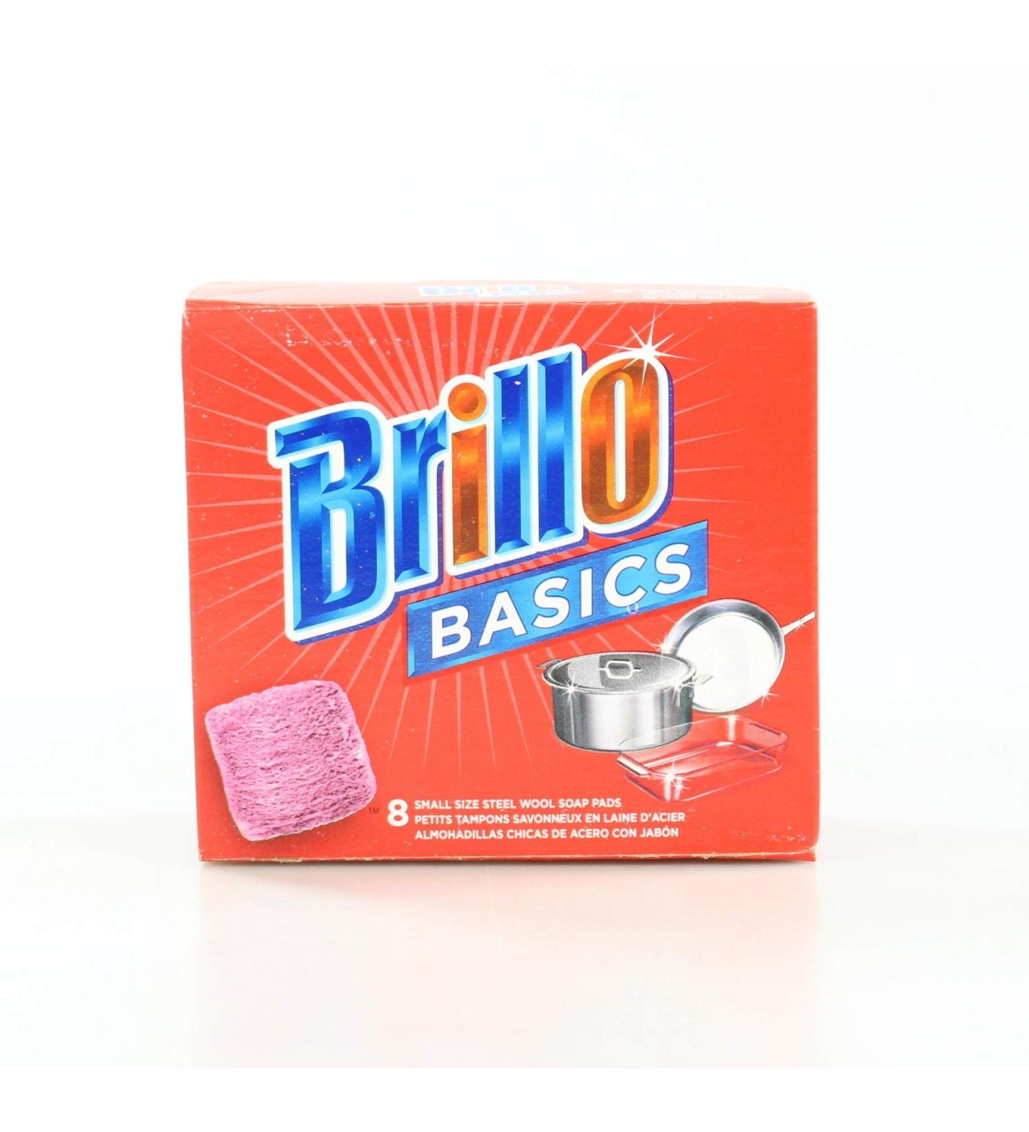 Brillo Basics Steel Wool Scrub Pads - 8 ct. Box - Buy Online on GoSupps.com