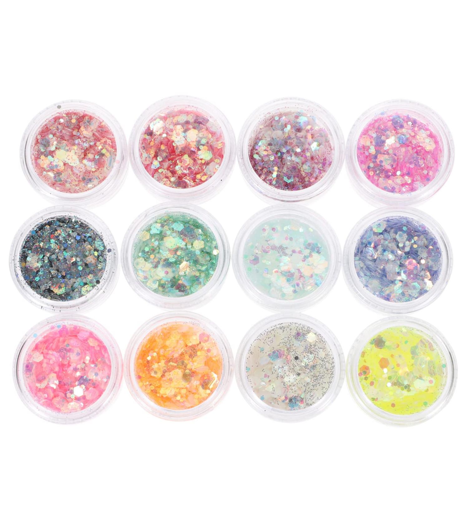  FRCOLOR FRCOLOR 12-in-1 Glitter Gel for Body Face Hair and Eyelids: A Brilliant Decorative Effect for Special Occasions - Buy Online on GoSupps.com