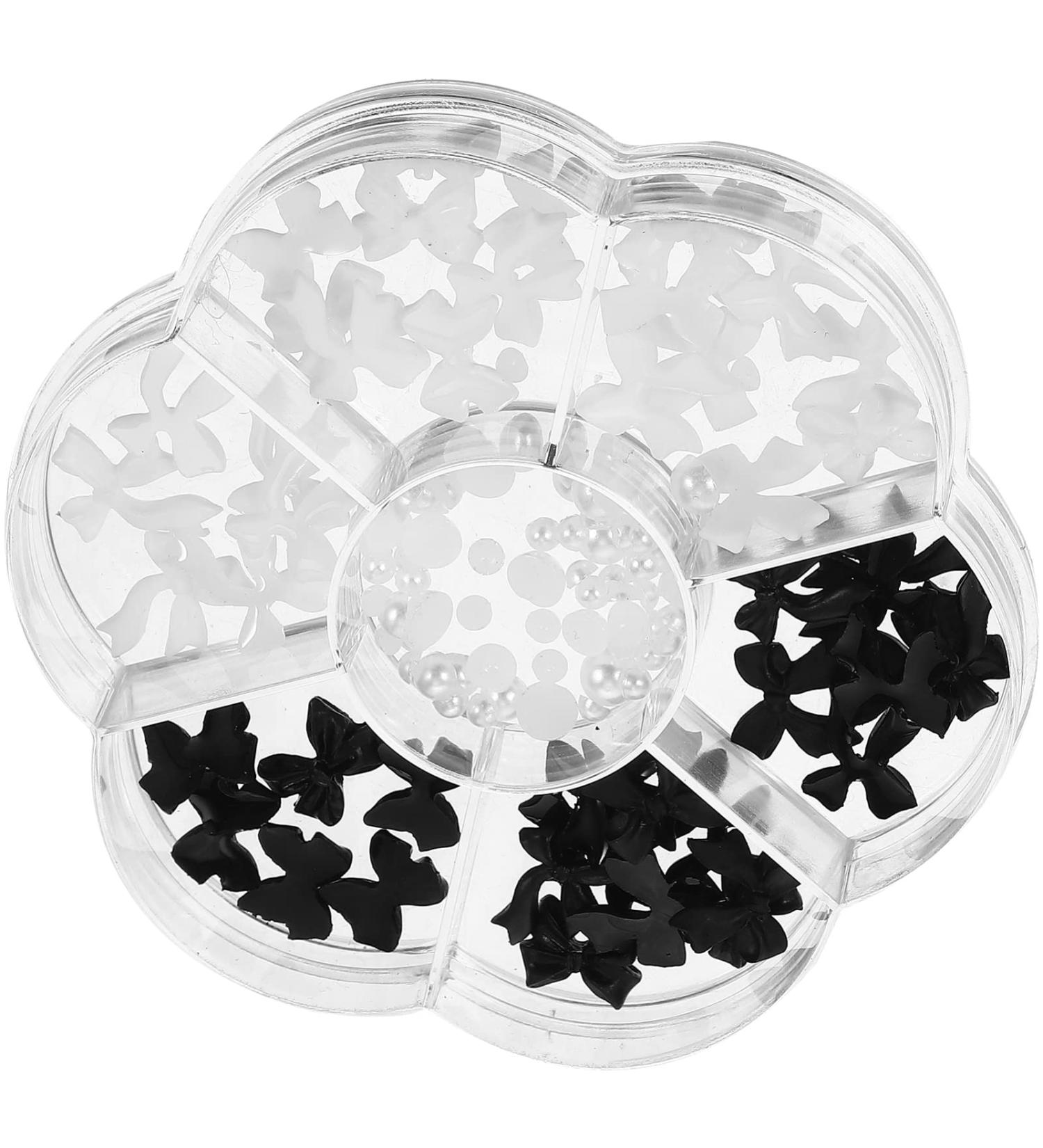 FRCOLOR 1 Box Nail Art Accessories Nail Embellishments Acrylic Nails Girl Ornaments Diy Manicure Supply U as Acrilicas Girl Jewelry Sequin Trim Flat Back Charms Aurora Bow Tie Plastic 3d - Buy Online on GoSupps.com