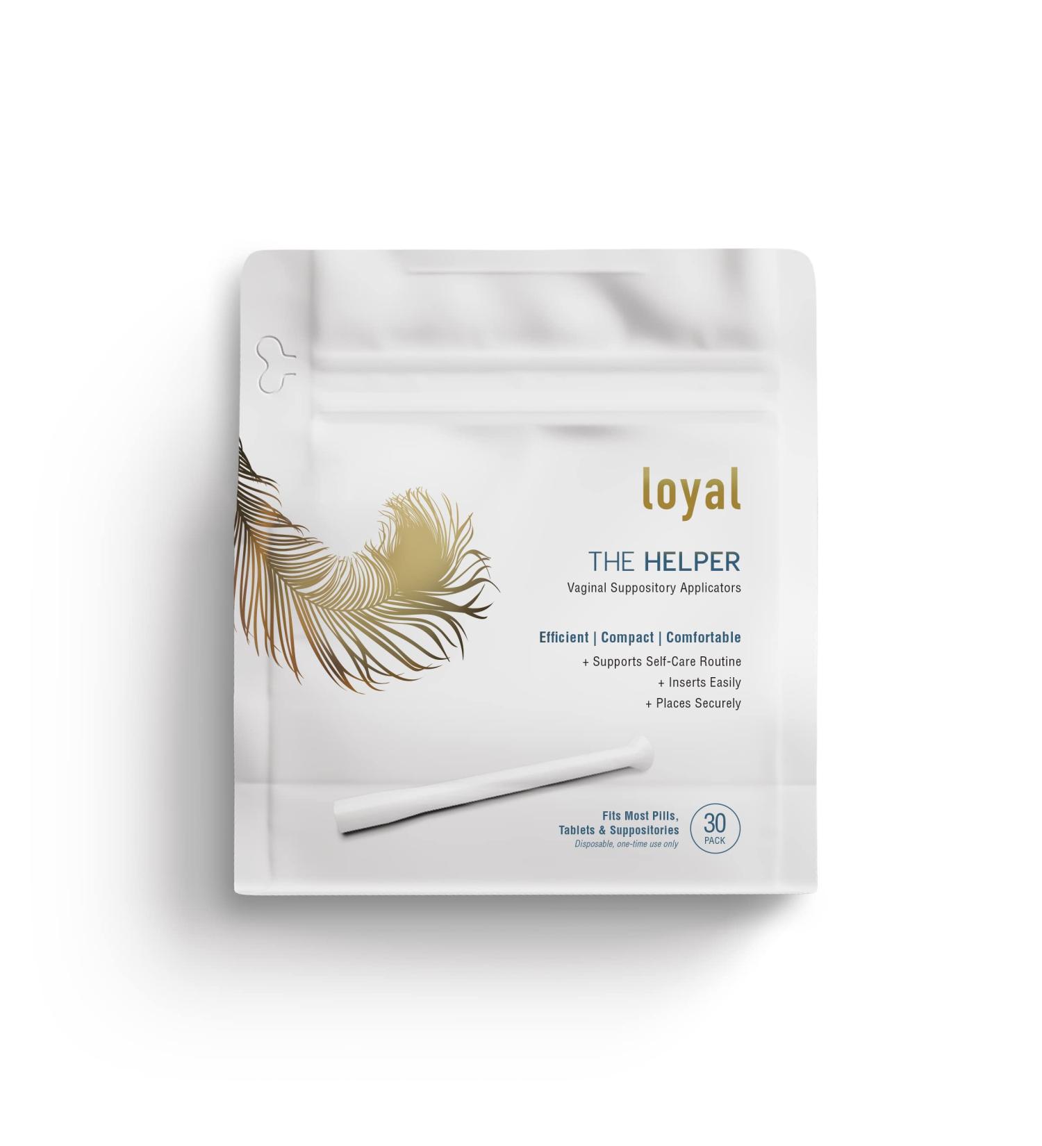 Loyal The Helper Vaginal Suppository Applicators - Efficient, Compact & Comfortable - Fits Most Brands - 30-Pack - Buy Online on GoSupps.com
