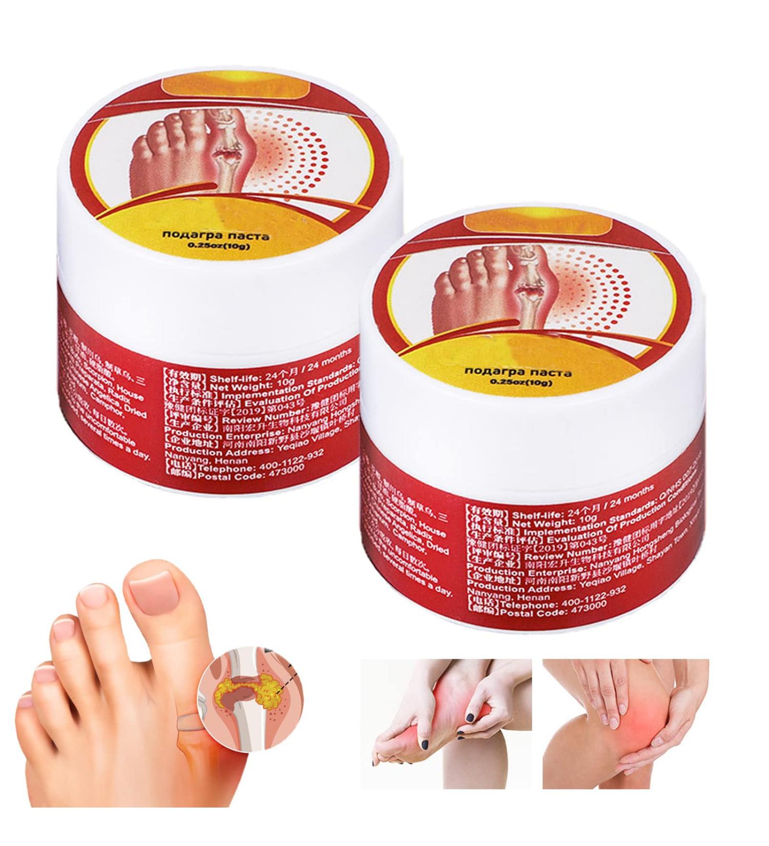 2PCS Urigone Bunion Healing Ointment - Toe Stiffness & Joint Valgus Relief Cream - Buy Online on GoSupps.com