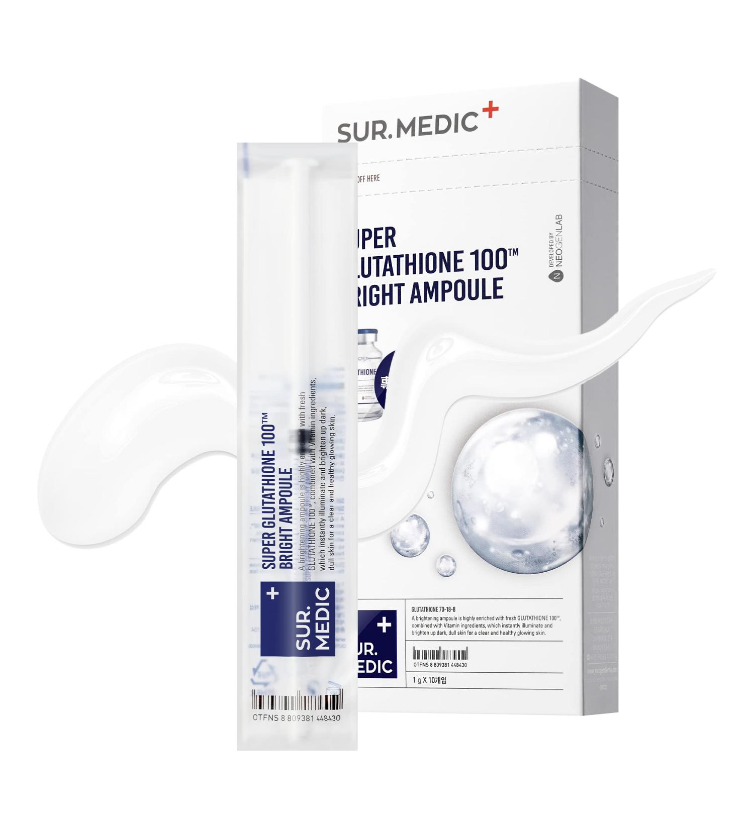 Super Glutathione 100 Bright Ampoule - Brightening Anti-Aging Korean Skin Care | 0.35 oz / 10g - Buy Online on GoSupps.com