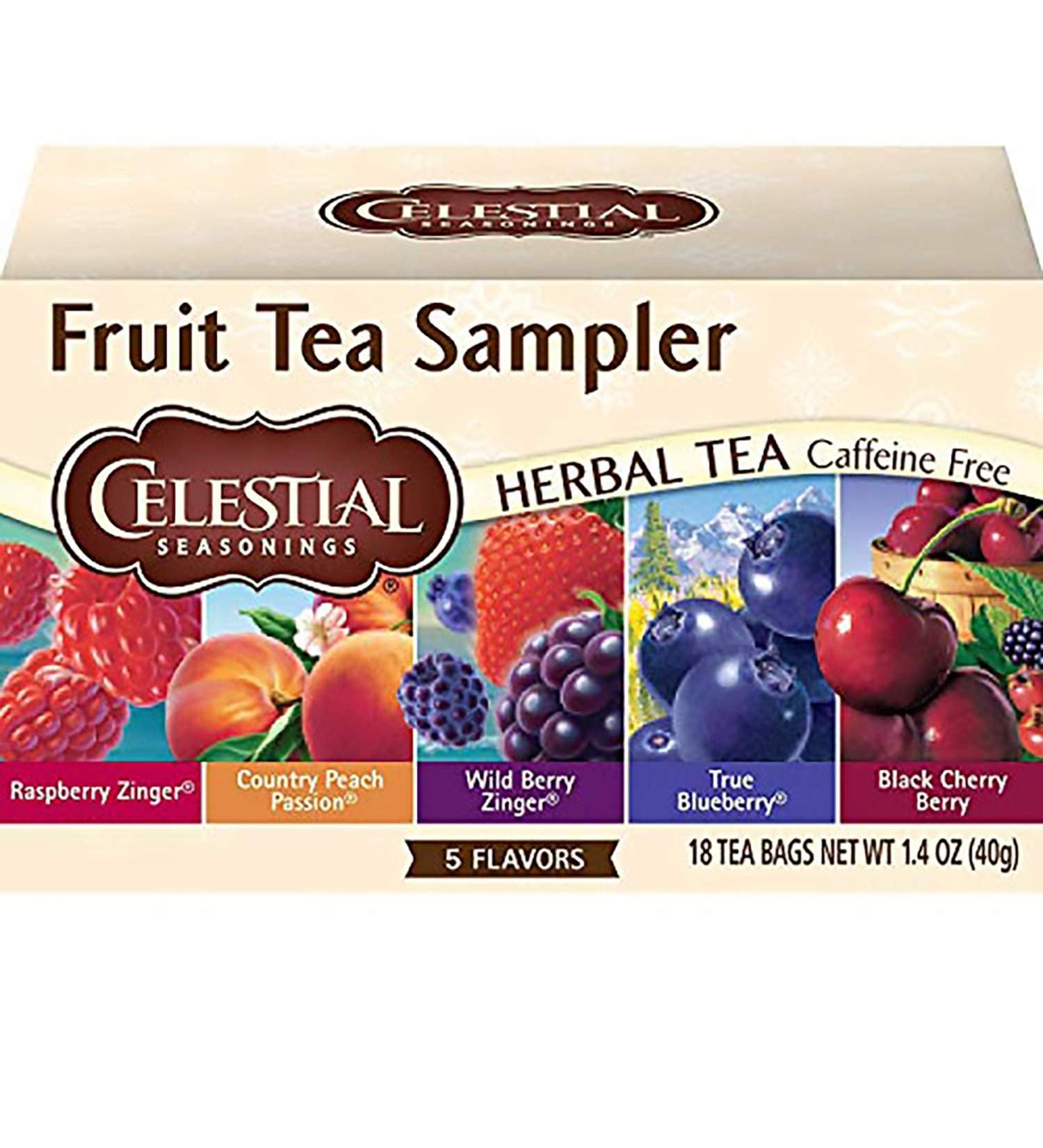 Celestial Seasonings Fruit Tea Sampler - 18 Bags (2 Boxes) - Buy Online on GoSupps.com