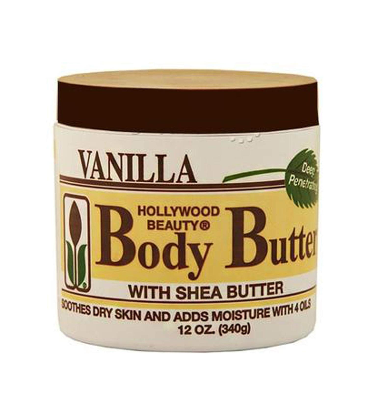 Hollywood Beauty Body Butter with Shea Butter and Vitamin E 12 Ounce by Hollywood Beauty