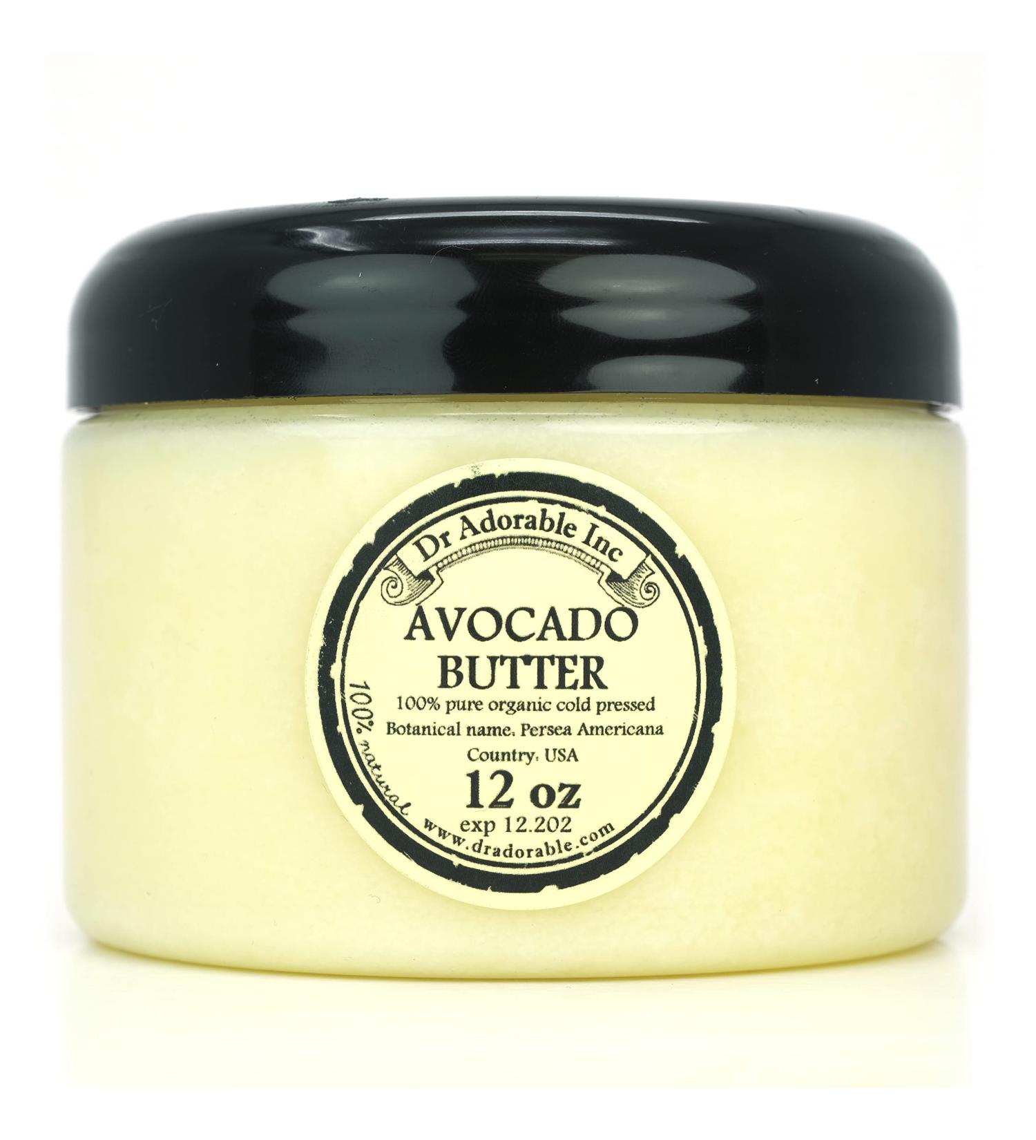 Dr. Adorable 100% Organic Refined Raw Avocado Butter 12 Oz - Pure and Natural - Buy Online on GoSupps.com