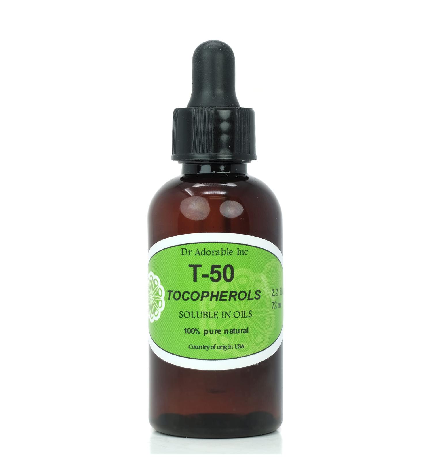 Buy Dr Adorable Tocopherols T-50 Oil-Soluble Vitamin E - 2 oz with Dropper | Pure Natural Premium Anti Aging Products - Fast International Shipping - Buy Online on GoSupps.com