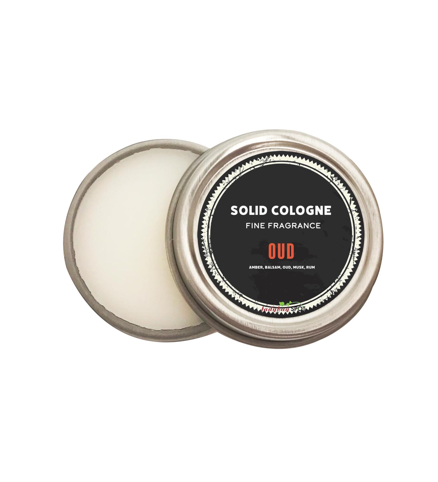Ladybug Spot Natural Solid Cologne With Sandalwood Note & Amber Note Infused with Essential Oils for Men & Woman 1/4 OZ Sample Size (Oud) - Buy Online on GoSupps.com