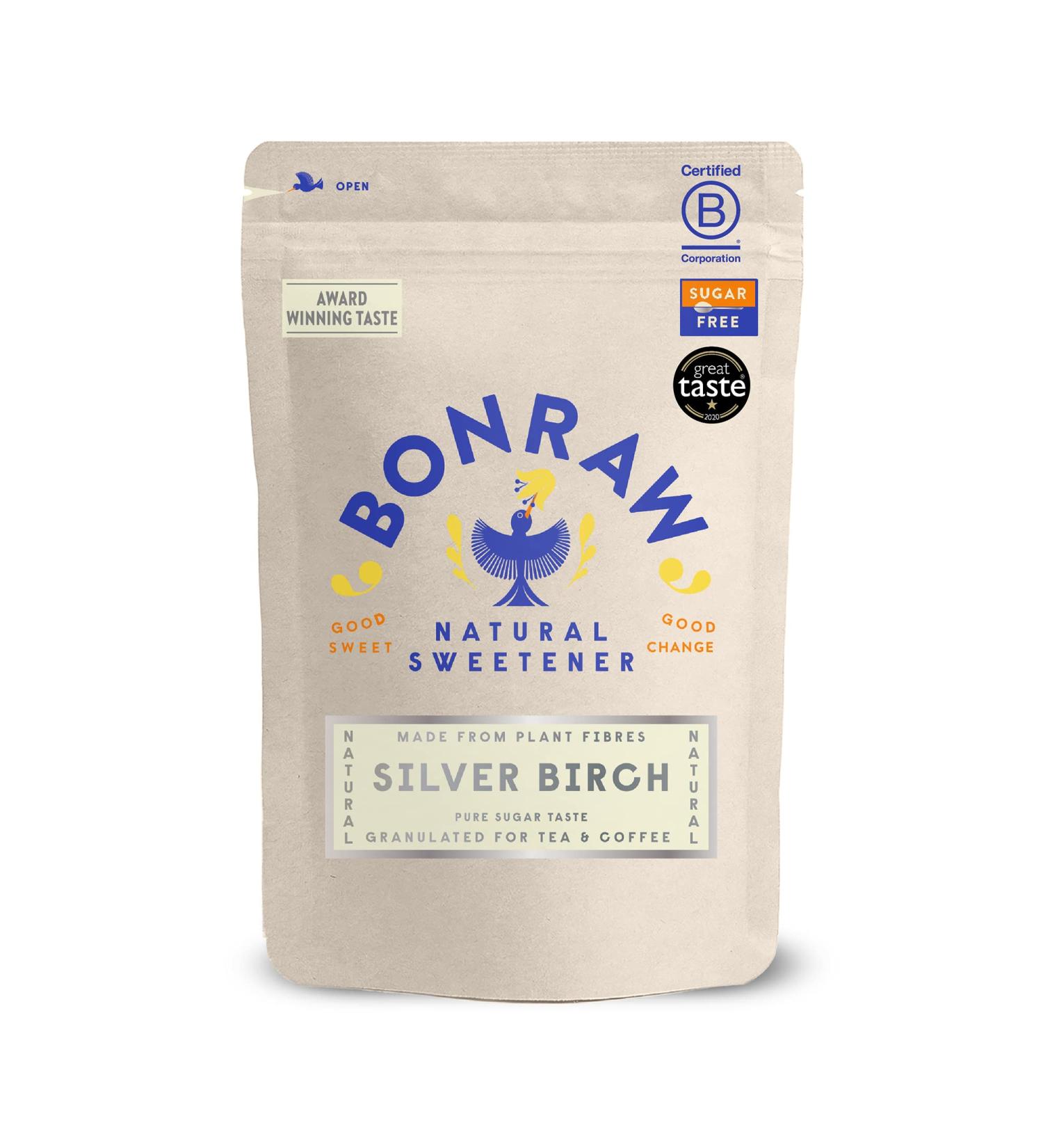 BONRAW Silverbirch Xylitol Sugar 1KG - Natural Alternative Sweetener for White Sugar - Pack of 1 - Buy Online on GoSupps.com