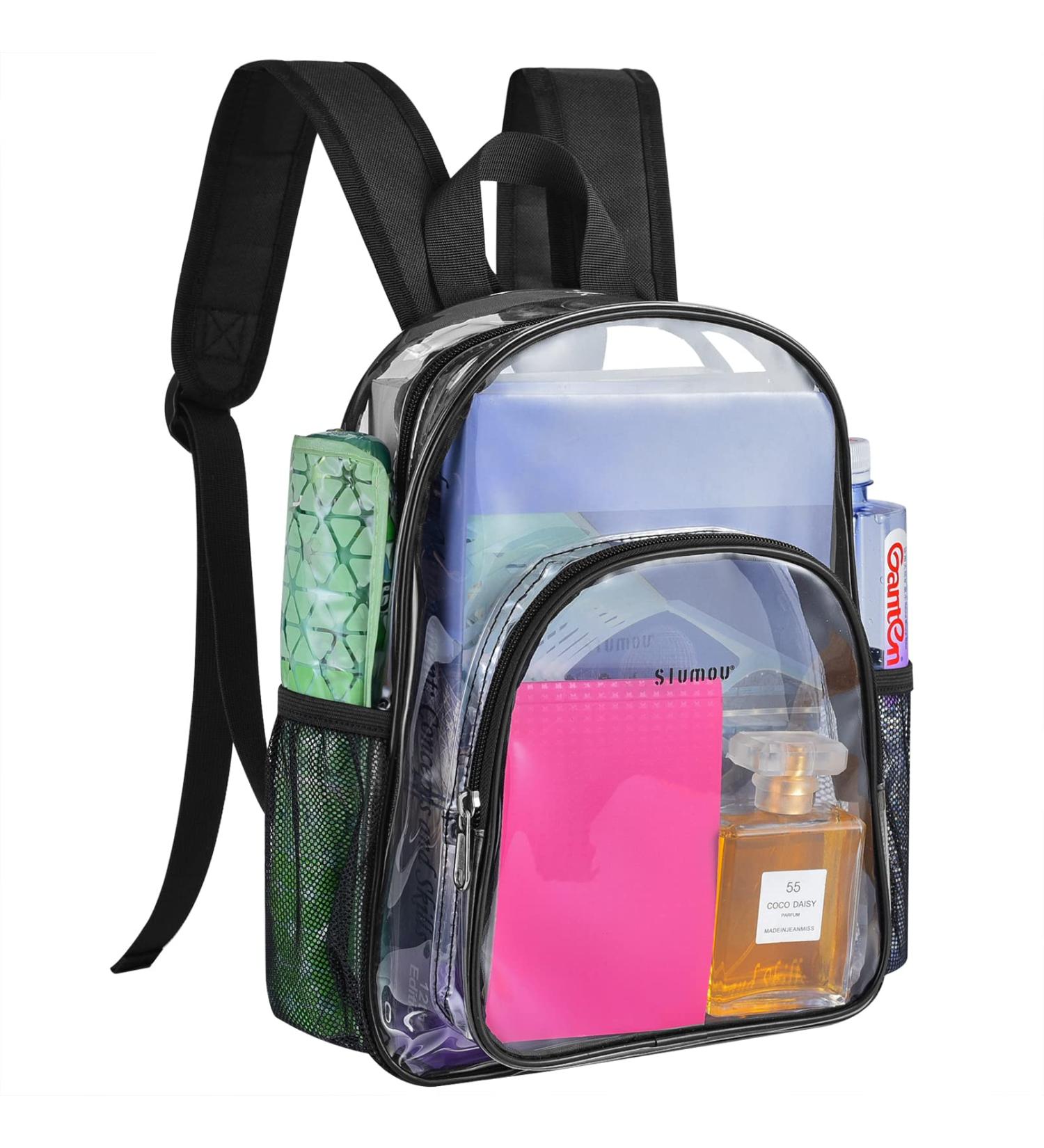 Stadium approved clear backpack discount