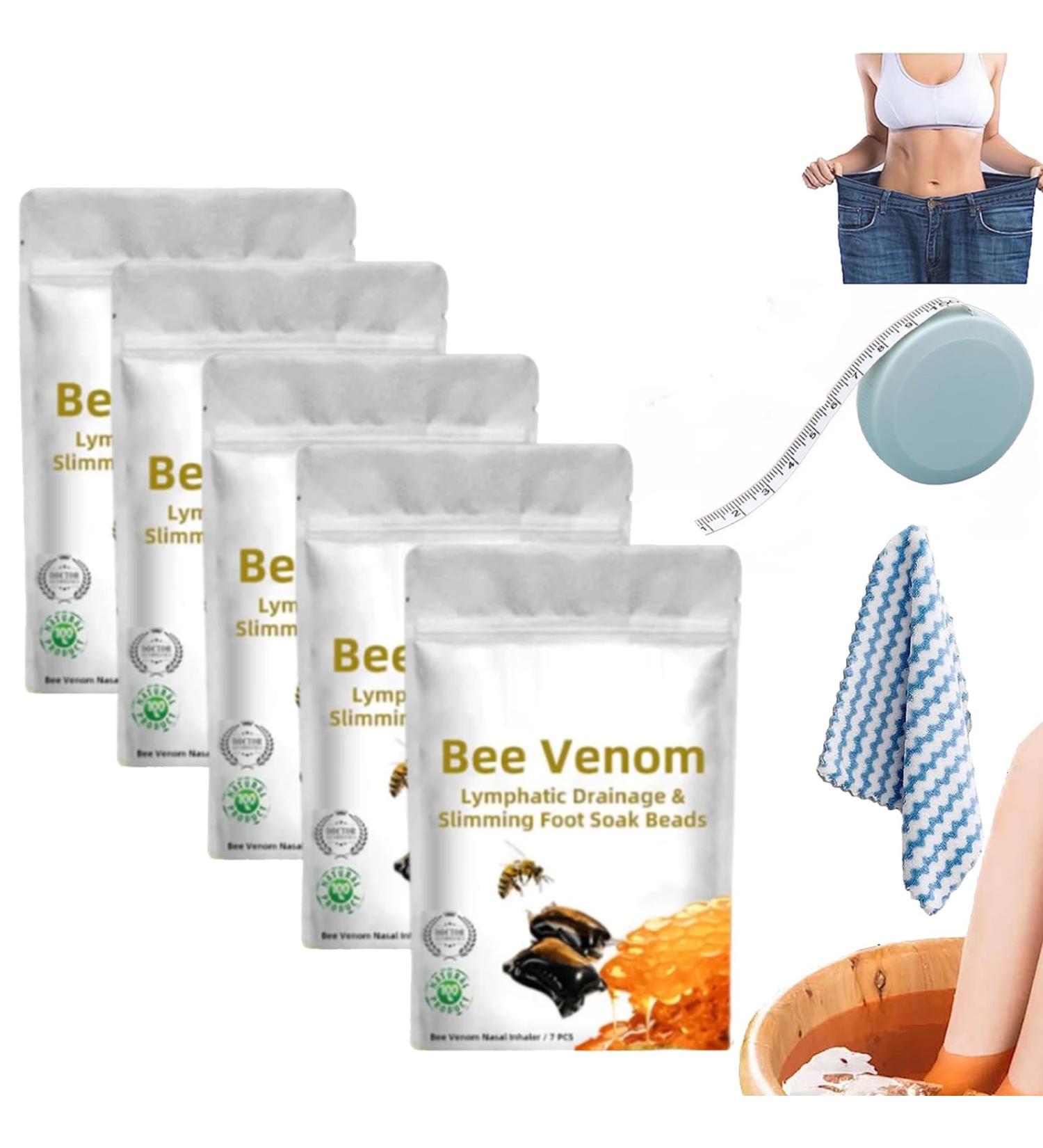 Lukmlca Bee Venom Lymphatic Drainage & Slimming Foot Soak Beads Detoxingherbs Body Detox Foot Soak Beads Body Detox Foot Soak Beads (5 Pack) - Buy Online on GoSupps.com