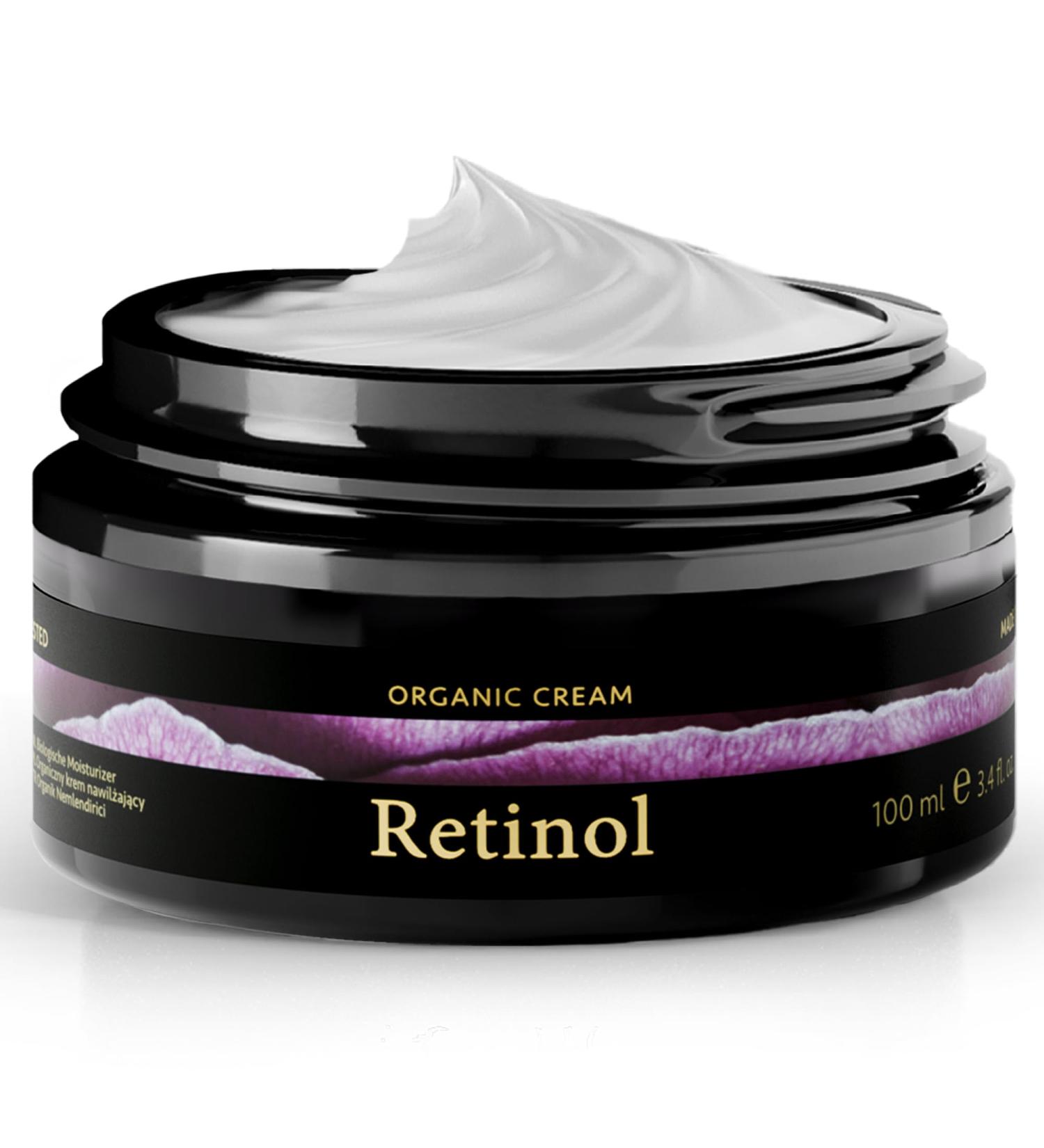Organic Face Moisturizer with Retinol and Salicylic Acid Face 100ml - Fig Scented Night Cream - Organic Aloe Vera Face Care for Sensitive Skin - Satin Naturel - Buy Online on GoSupps.com