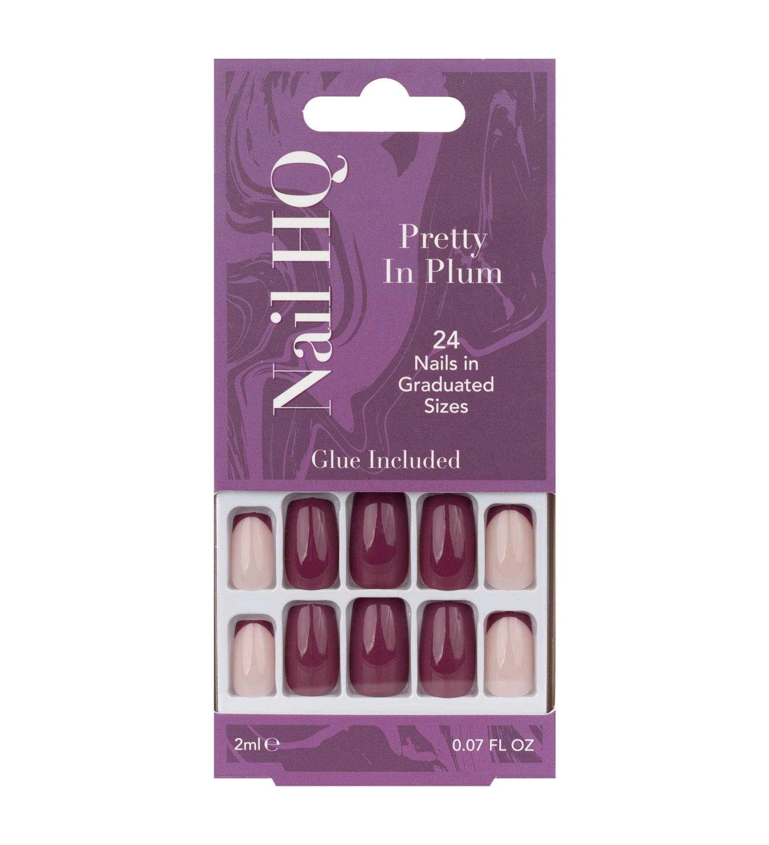 Nail HQ Pretty In Plum Square Nails - Buy Online on GoSupps.com