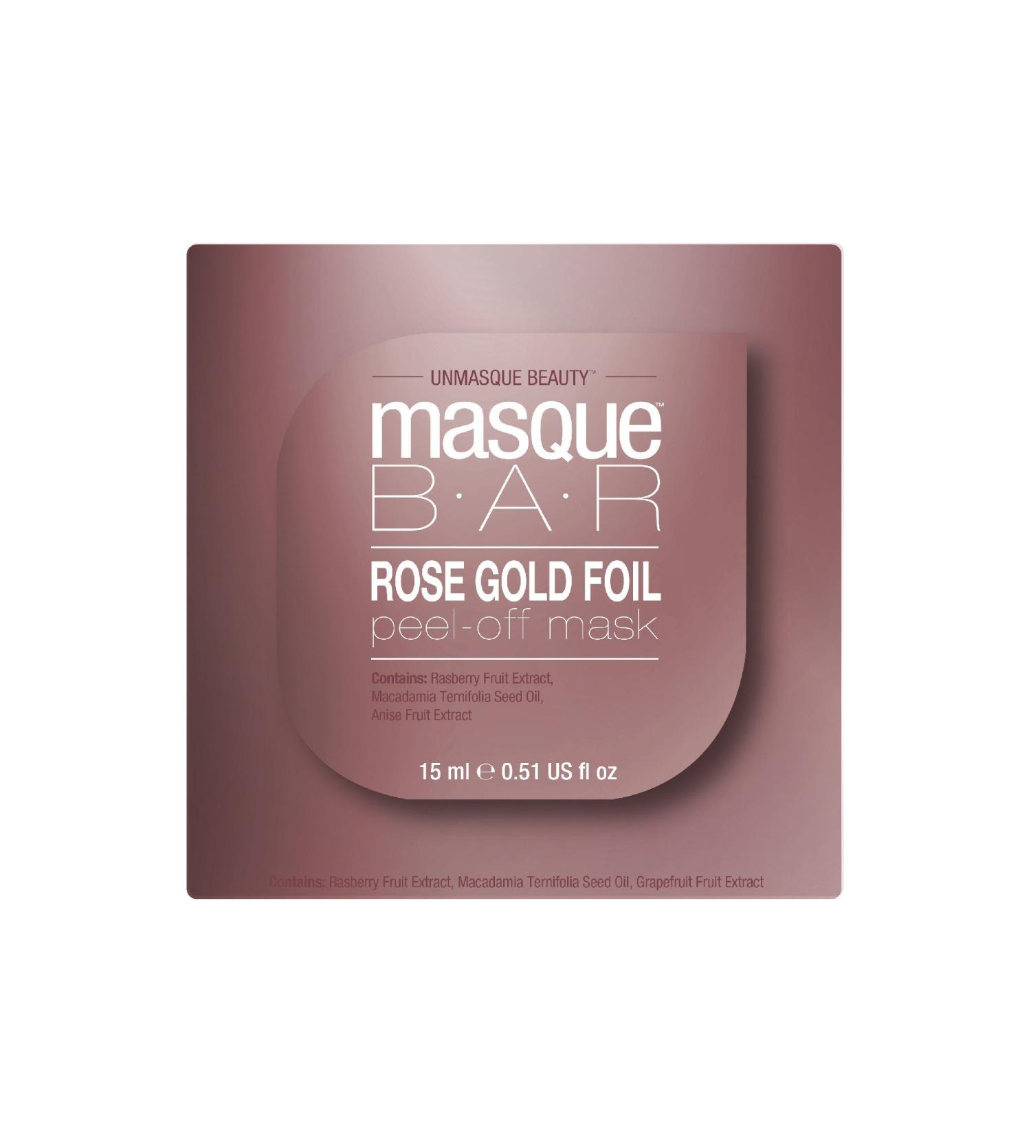 Buy Masque Bar Rose Gold Foil Peel Off Mask - 0.51 oz | International Shipping Available - Buy Online on GoSupps.com