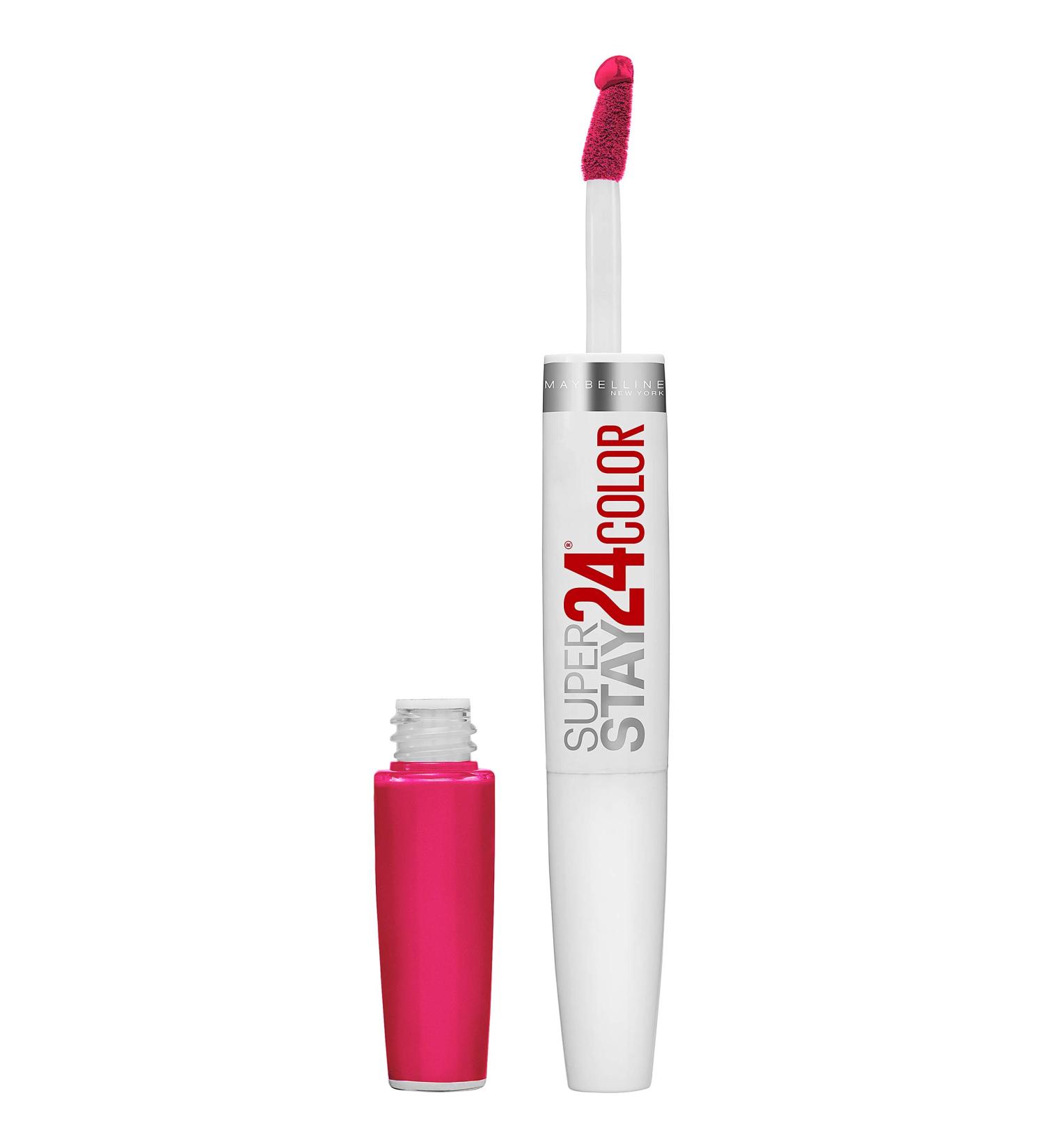 Maybelline Super Stay 24 Liquid Lipstick in Crisp Magenta - Long Lasting Color with Moisturizing Balm - Buy Online on GoSupps.com