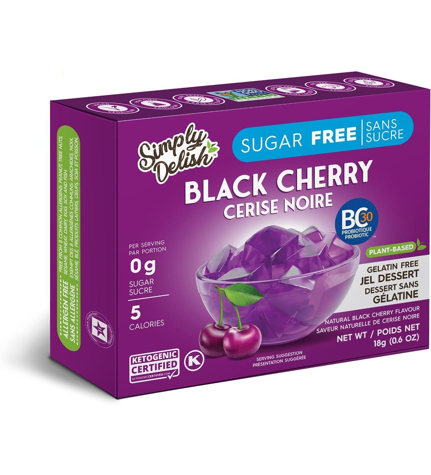 Simply Delish Natural Blackcurrant Cherry 24 x 18g