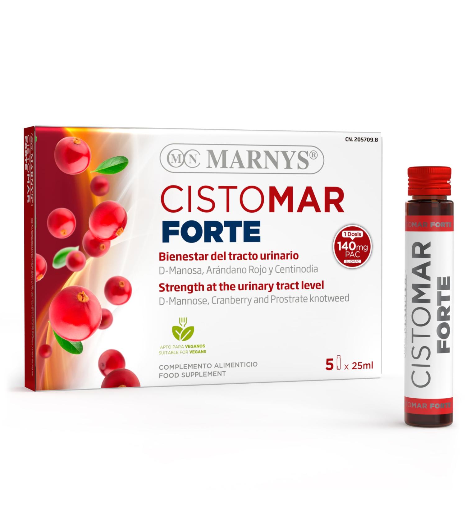 MARNYS CISTOMAR FORTE 5viales is a syrupy liquid with flexible dosing It is used as recommended on the label which means it fits naturally into modern routines in and around the home - Buy Online on GoSupps.com