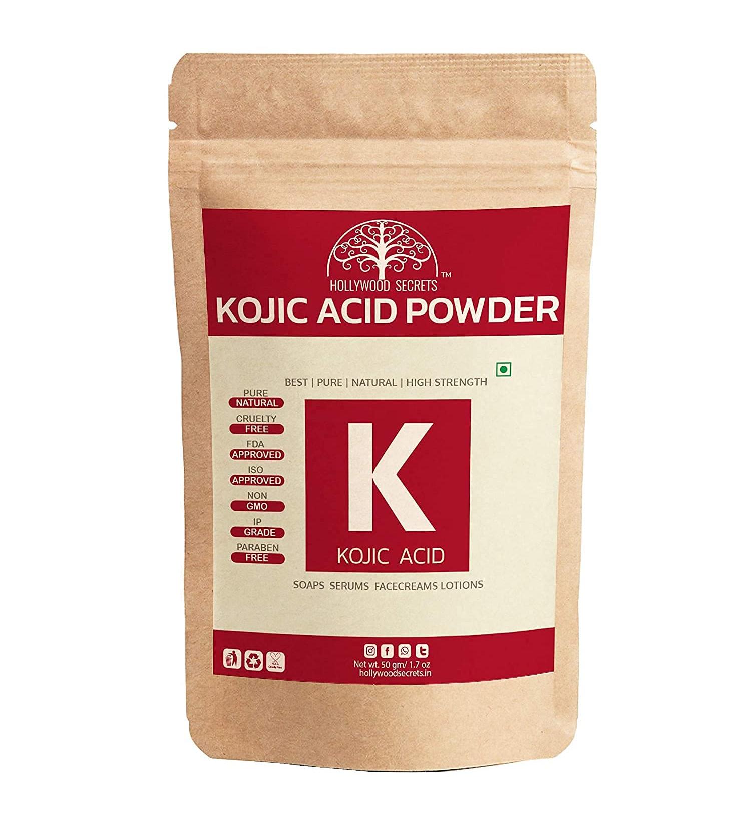 Venus.Exports Premium 50gm Kojic Acid Powder for Skin Whitening - Buy Online on GoSupps.com