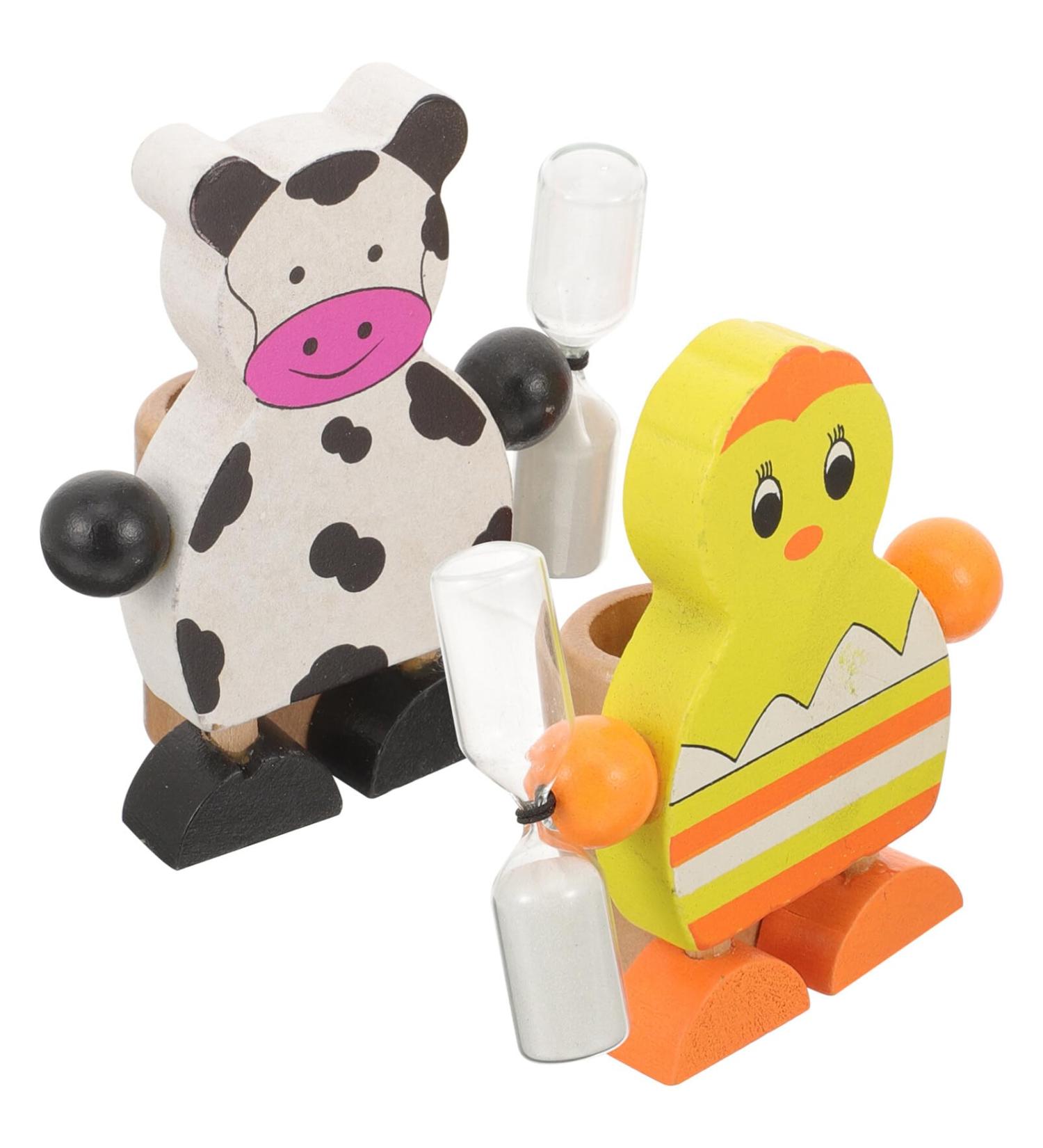 Lalafina 2-Piece Toothbrush Timer - 3-Minute Visual Hourglass | Cartoon Sandwatch Decor for Classroom & Games - Buy Online on GoSupps.com