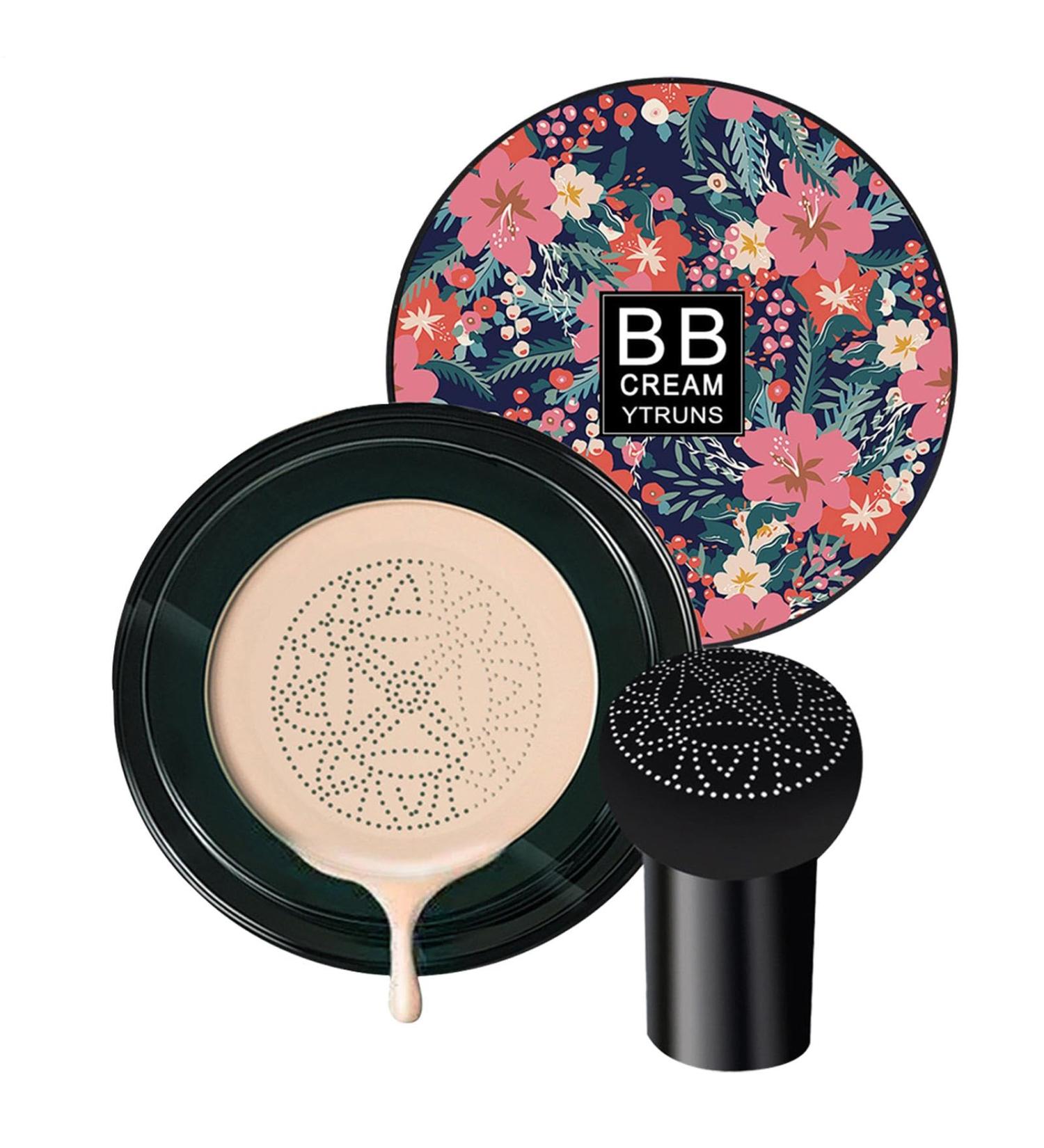 BB Cream Foundation Moisturizing BB Cream Base Air Cushion BB Cream with Mushroom Topper | Moisturizing Corrective Foundation for Women - Buy Online on GoSupps.com