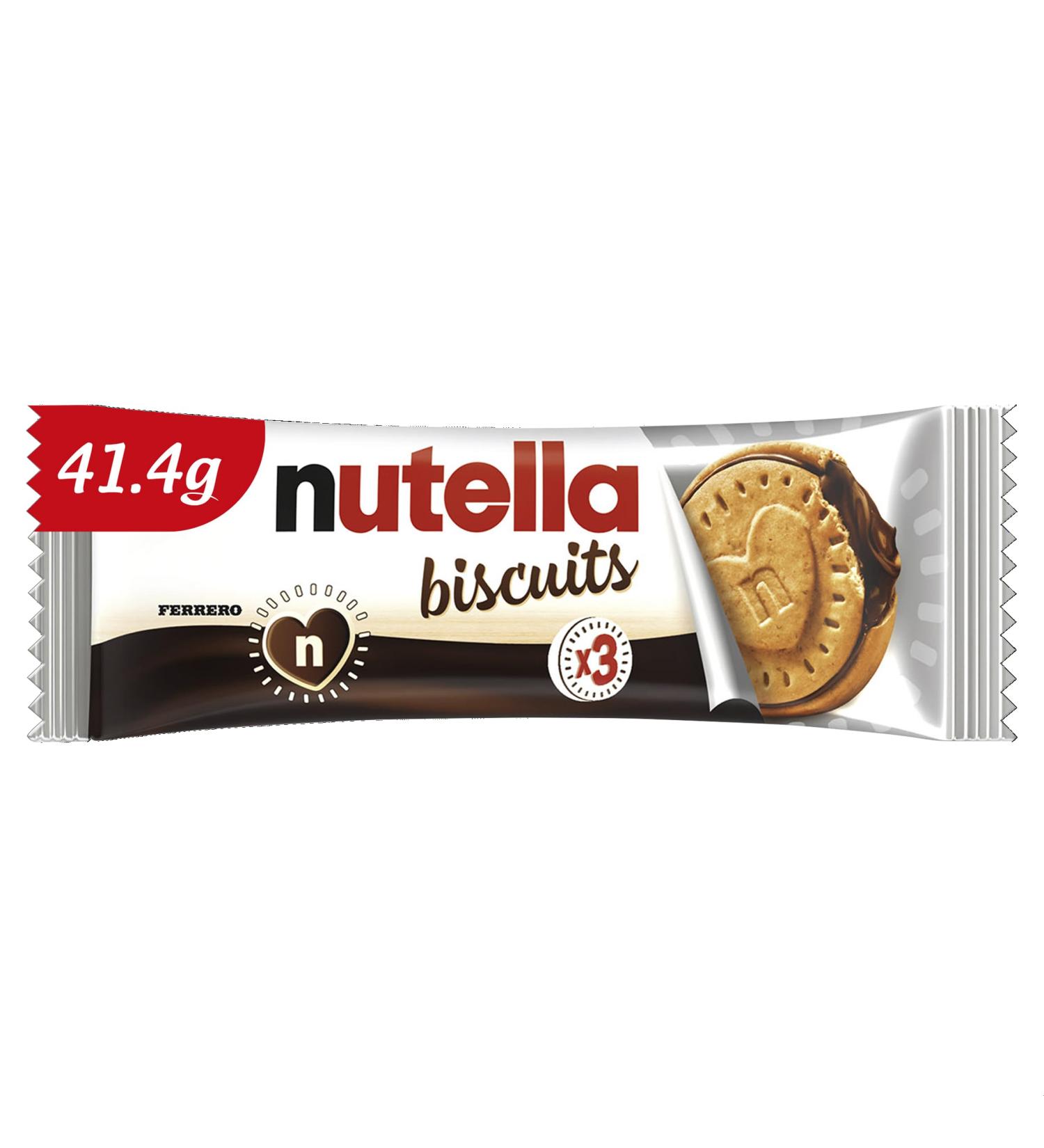 Ferrero Nutella Biscuits - Pack of 3 Biscuits - 41.4 g (1) - Buy Online on GoSupps.com