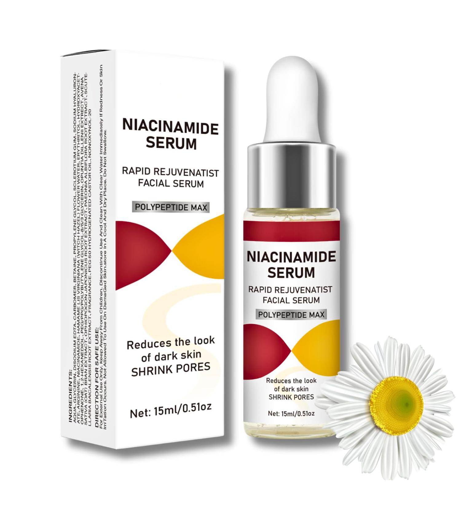 Niacinamide Pure Serum Pore Reducer Face Serum Niacinamide Serum Shrinking Enlarged Pores Serums Skincare Brightening Serum Face Serum For Women Balancing Sebum Production 15ml - Buy Online on GoSupps.com