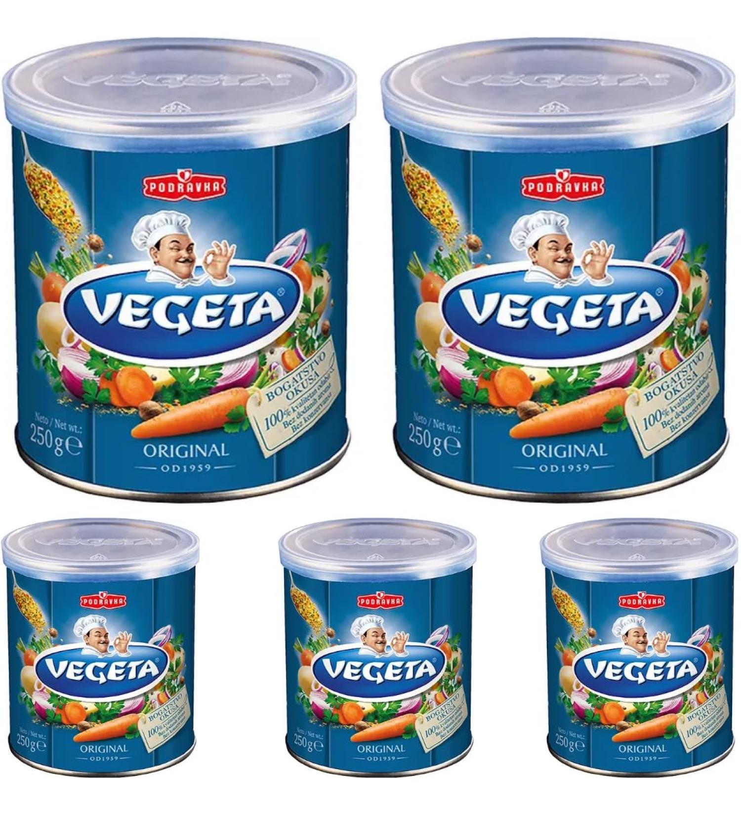 Podravka Vegeta All Purpose Vegetable Food Seasoning 250 Gram x 5 Pieces