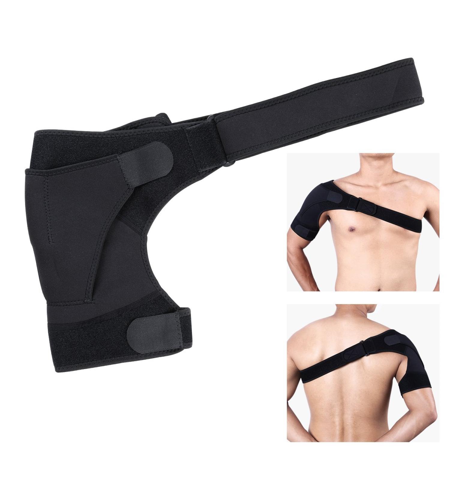 WINOMO Shoulder Brace Support for Men & Women | Breathable Adjustable Strap for Rotator Cuff & AC Joint Injury Relief | Pain Stabilizer & Protector (Black - Buy Online on GoSupps.com