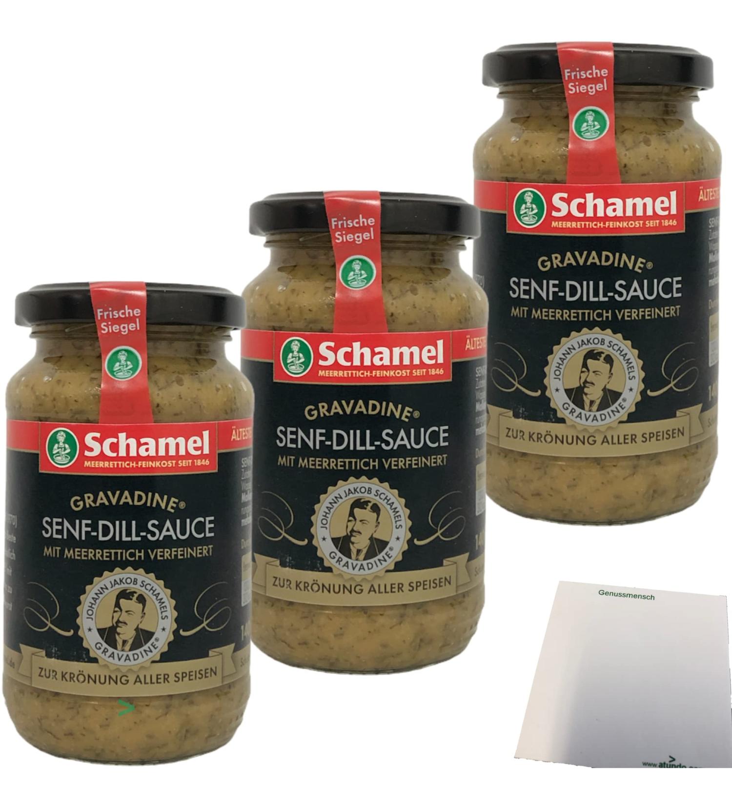 Schamel Mustard-Dill Sauce Gravadine with Horseradish 3-Pack (3x140ml) - Gourmet Condiment for International Shipping - Buy Online on GoSupps.com