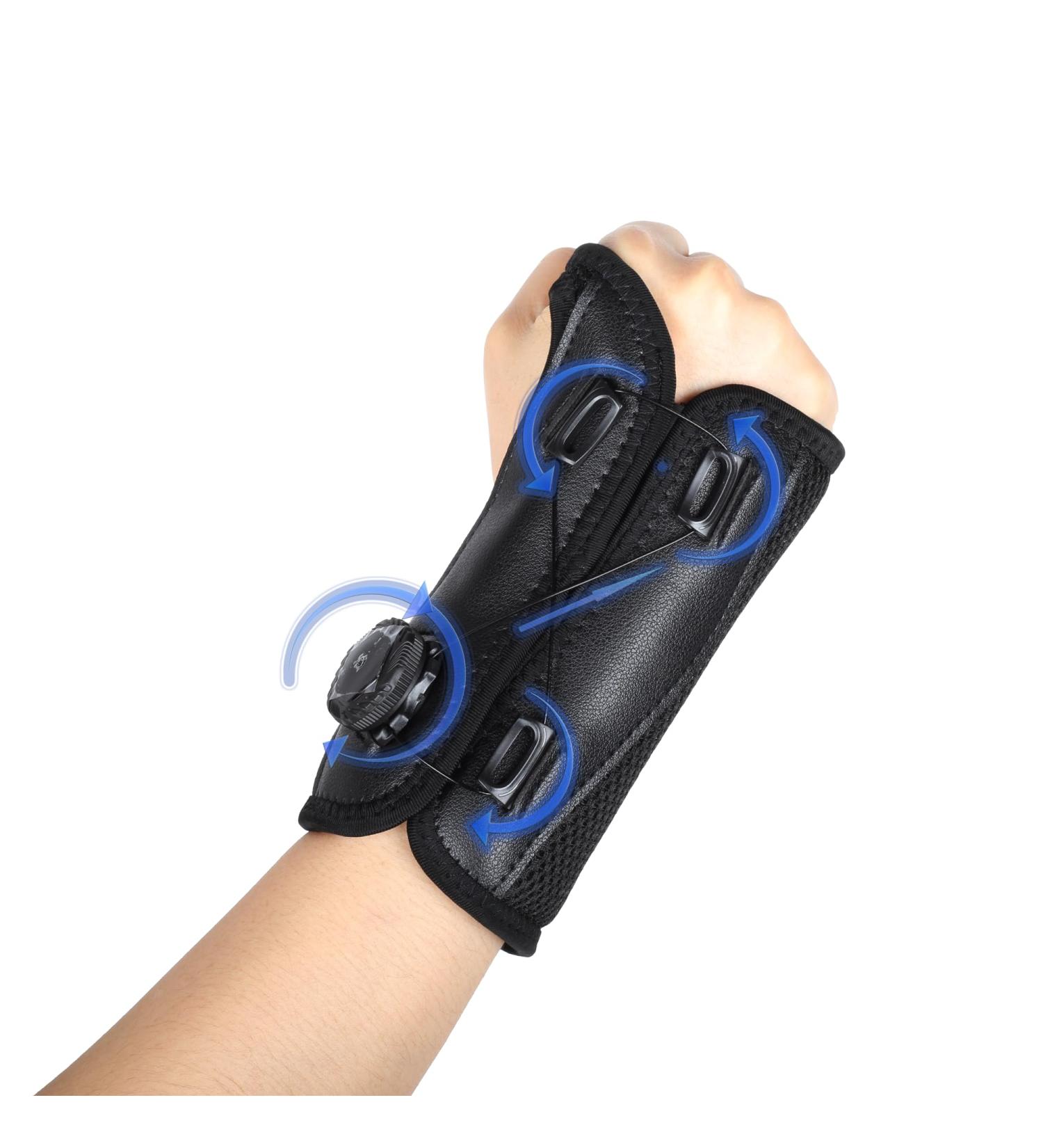 Adjustable Carpal Tunnel Wrist Brace - Relief for Tendonitis Arthritis & Sprains - Black Support for Left Hand - Ideal for Night & Day Use - Buy Online on GoSupps.com