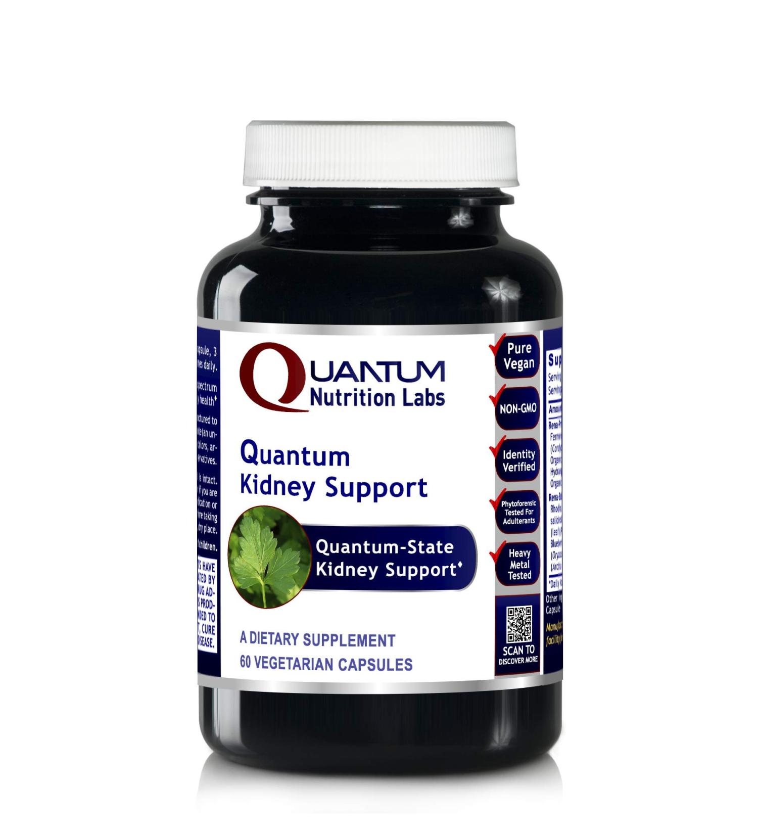 Quantum Kidney Support with Fermented Cordyceps - 60 Plant-Based Capsules - Buy Online on GoSupps.com