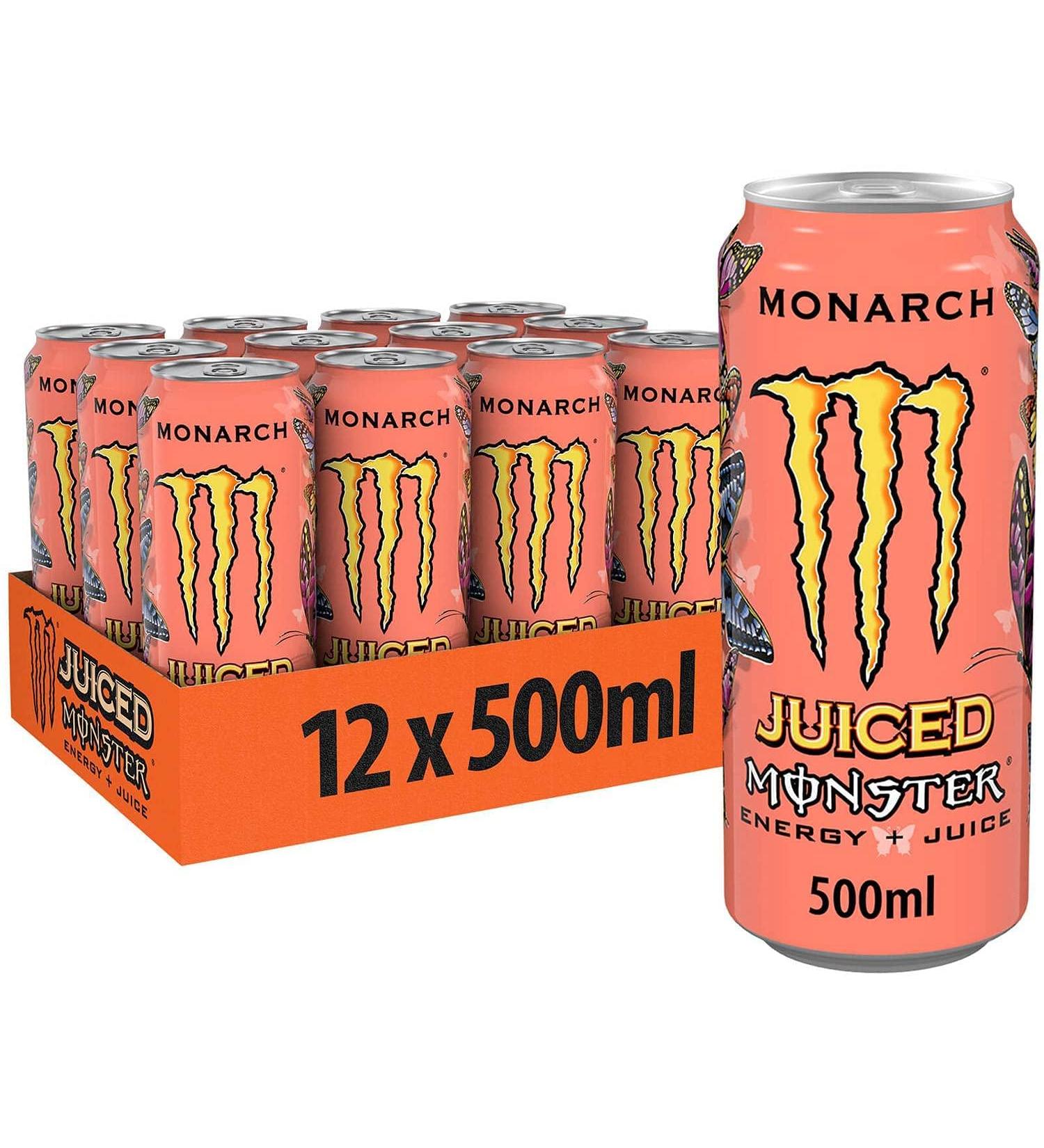 Monster Energy Drink 12x500ml (Juiced Monarch) - Buy Online on GoSupps.com