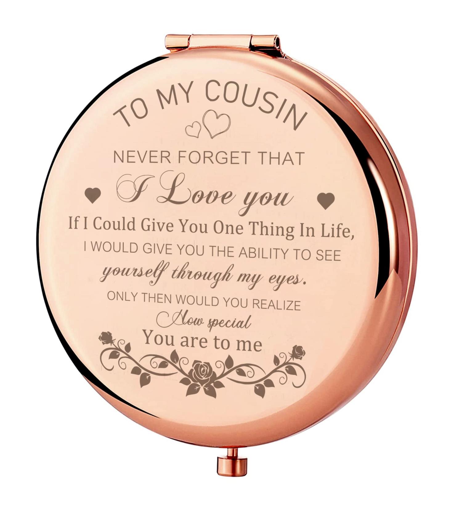 GAOLZIUY Cousin Birthday Gifts - Rose Gold Compact Mirror for Sister - Perfect Christmas & Graduation Gift for Best Cousin - Buy Online on GoSupps.com