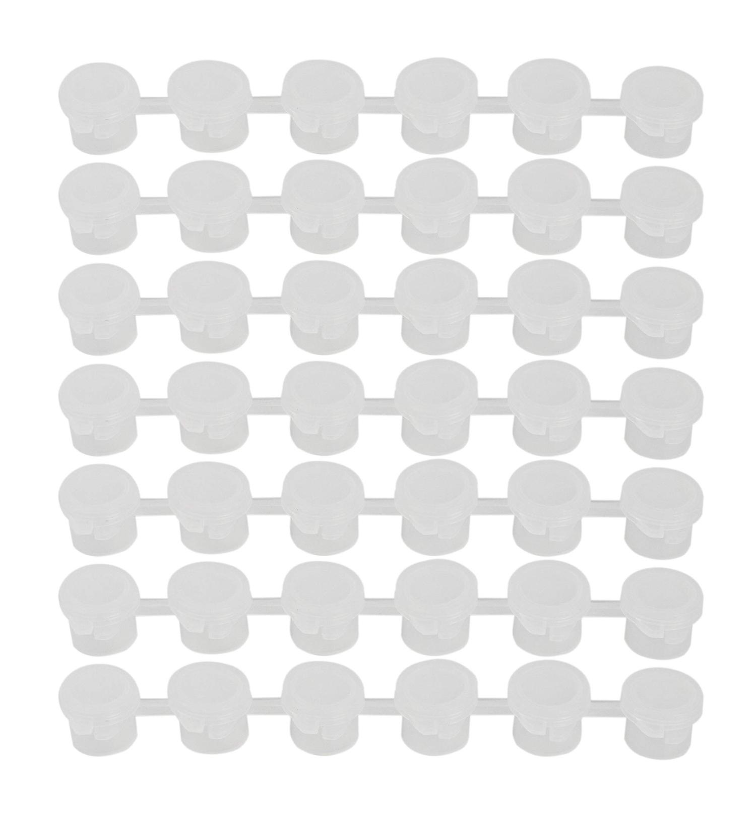 AUEAR Mini Empty Paint Pot Pod Strips with Lids - 10 Strips, 60 Pots - Arts Crafts Storage Containers - 3ml / 0.1oz - Ideal for Schools and Painterly Paint Eye Primer - Buy Online on GoSupps.com