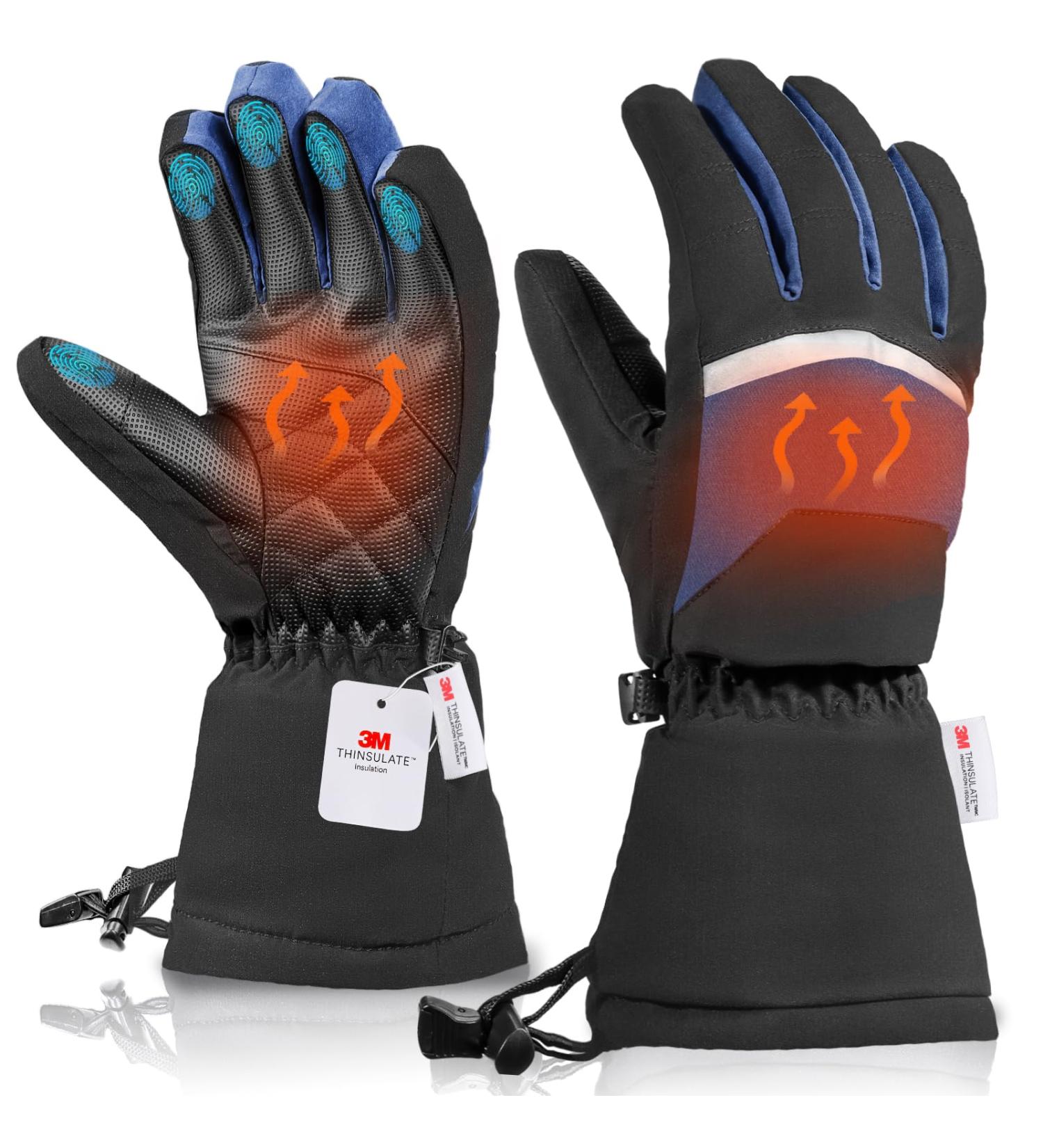 Buy Warmthuyo Winter Gloves | Waterproof Windproof Touchscreen Ski Gloves for Men & Women - Ideal for Motorcycle Skiing Hiking & Cycling - Buy Online on GoSupps.com