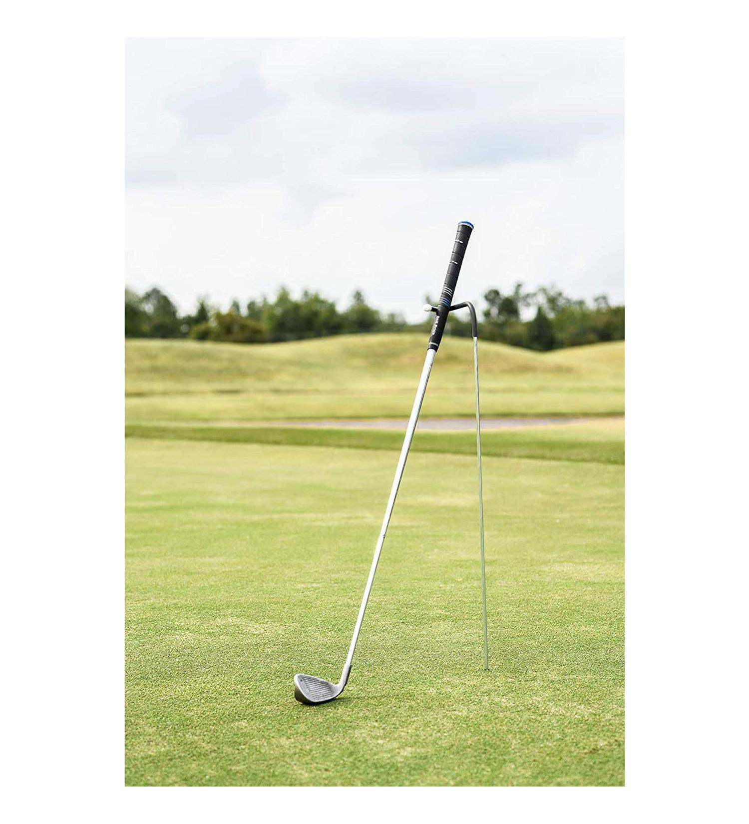 V-Shaped Golf Club Stand - Durable Stainless Steel, Easy to Carry - Keep Clubs Clean, Dry & Visible - Black - Buy Online on GoSupps.com