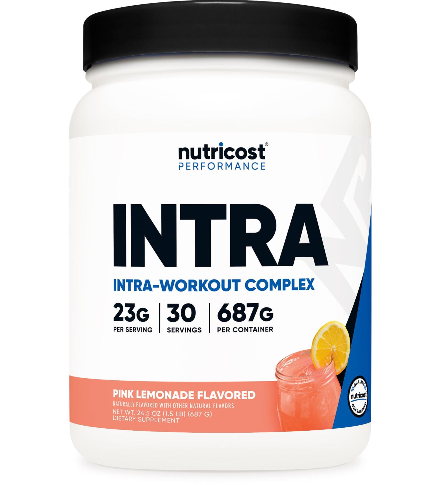 Nutricost Intra-Workout Powder 30 Servings (Pink Lemonade) - Non-GMO Gluten Free Intraworkout Supplement - Buy Online on GoSupps.com