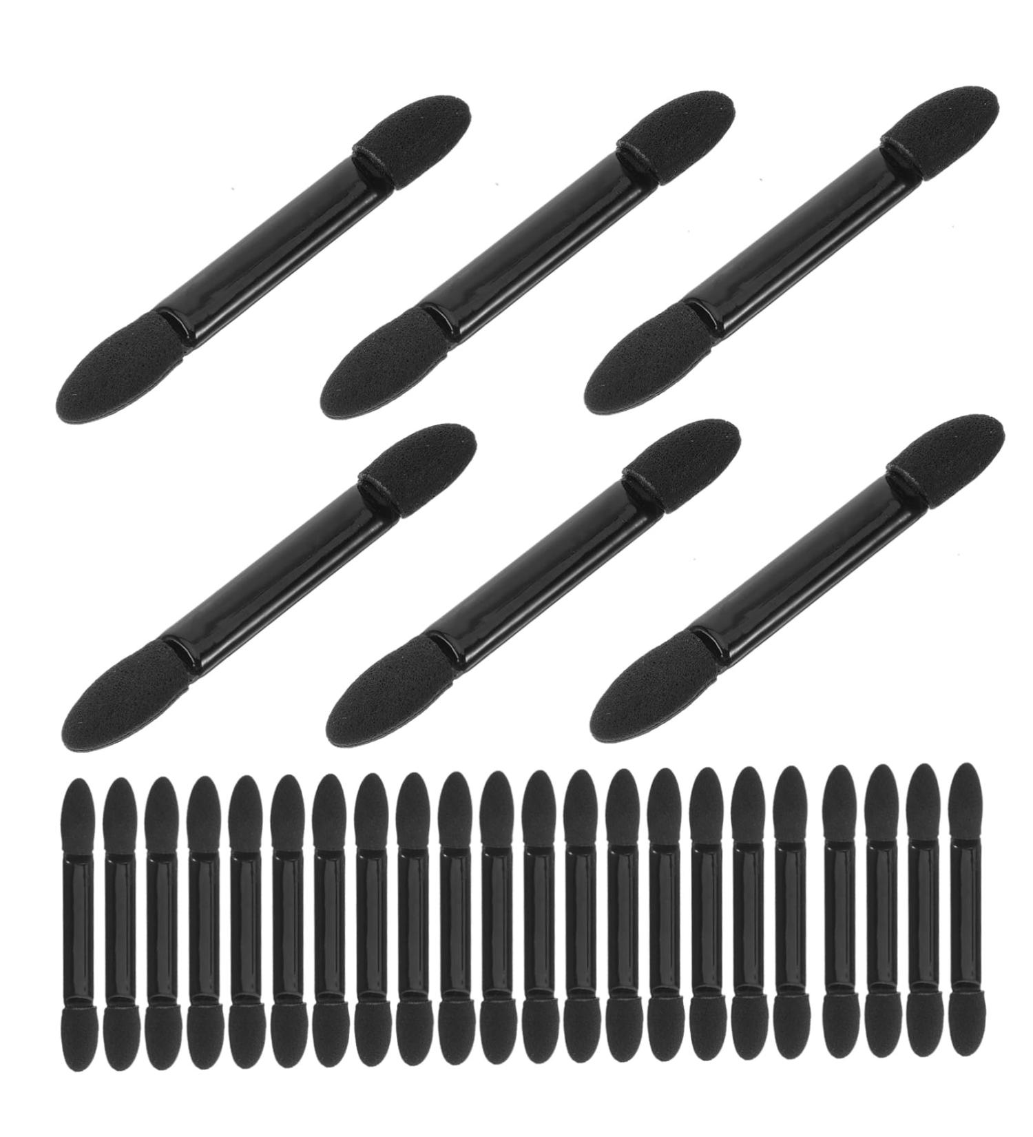 Beatifufu 50pcs Eye Shadow Sponge Brush Sponge Tip Makeup Double Head Eyeshadow Brushes - Buy Online on GoSupps.com