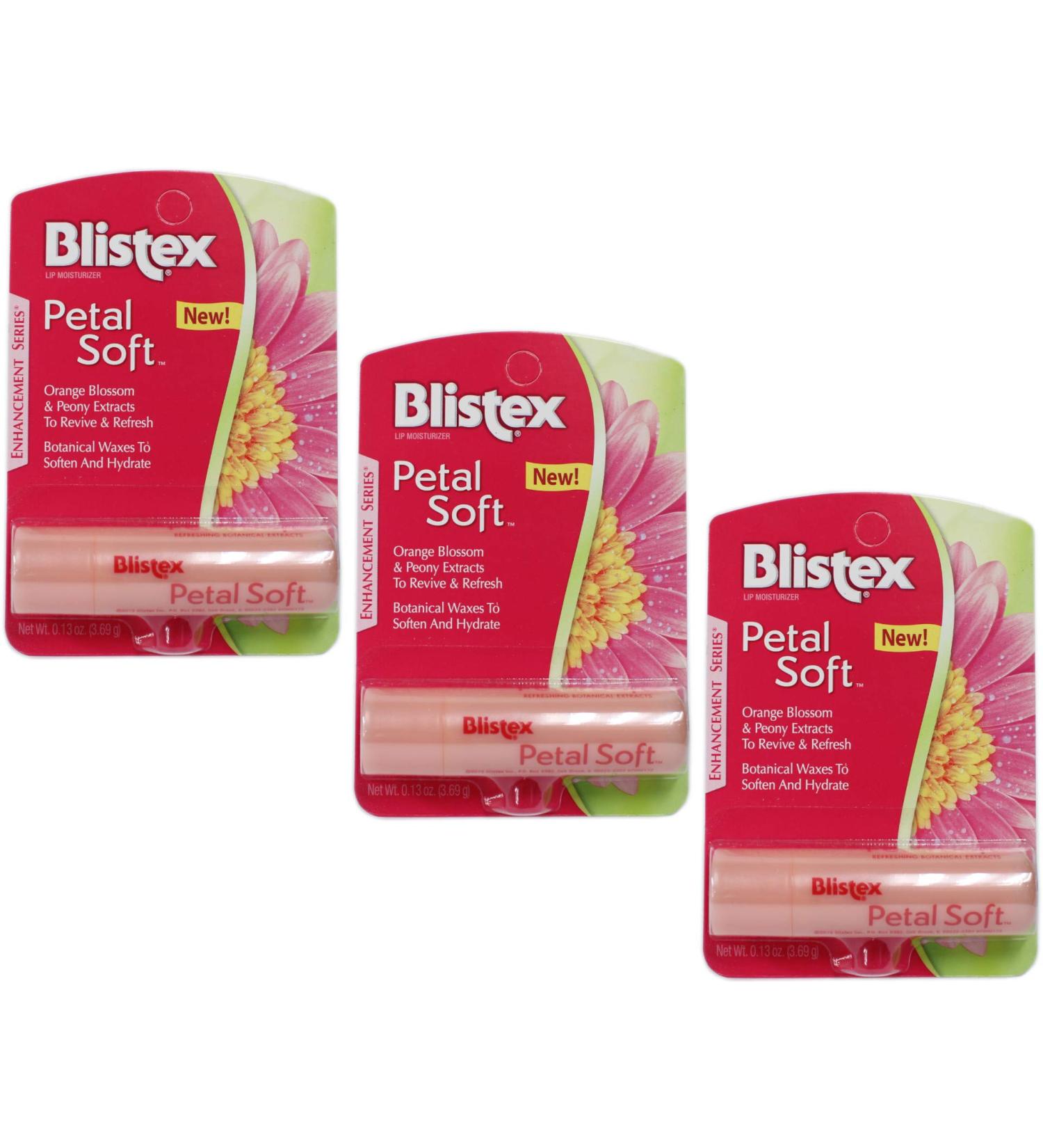 Blistex Petal Soft Lip Moisturizer 0.13oz (3 Pack) - Hydrating Lip Balm Set - Buy Online on GoSupps.com