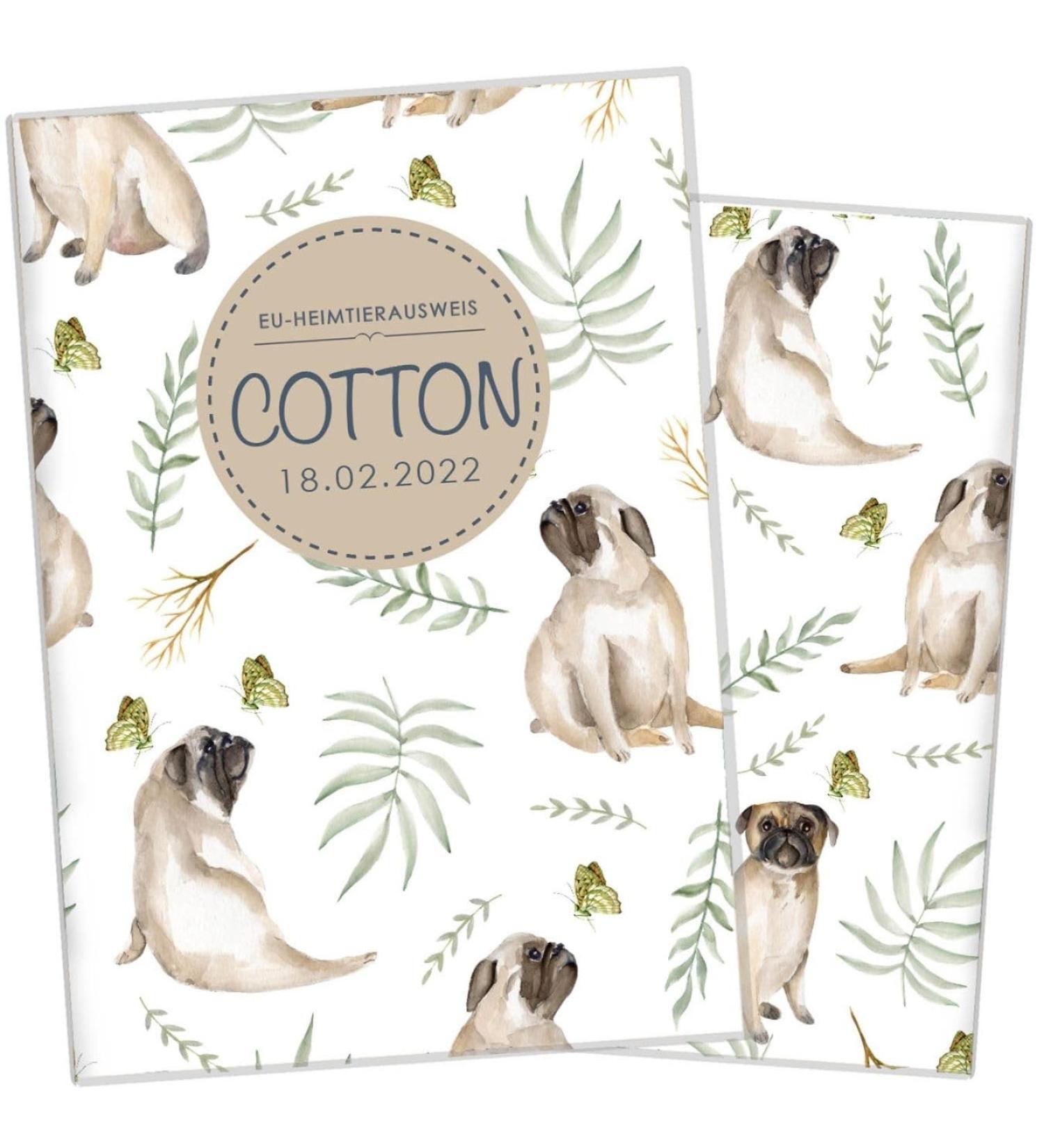 Personalized Wilhelm Fell Case for EU Pet ID Card - Custom Pet Gift - Protective Cotton Cover for Pet Owners - Buy Online on GoSupps.com