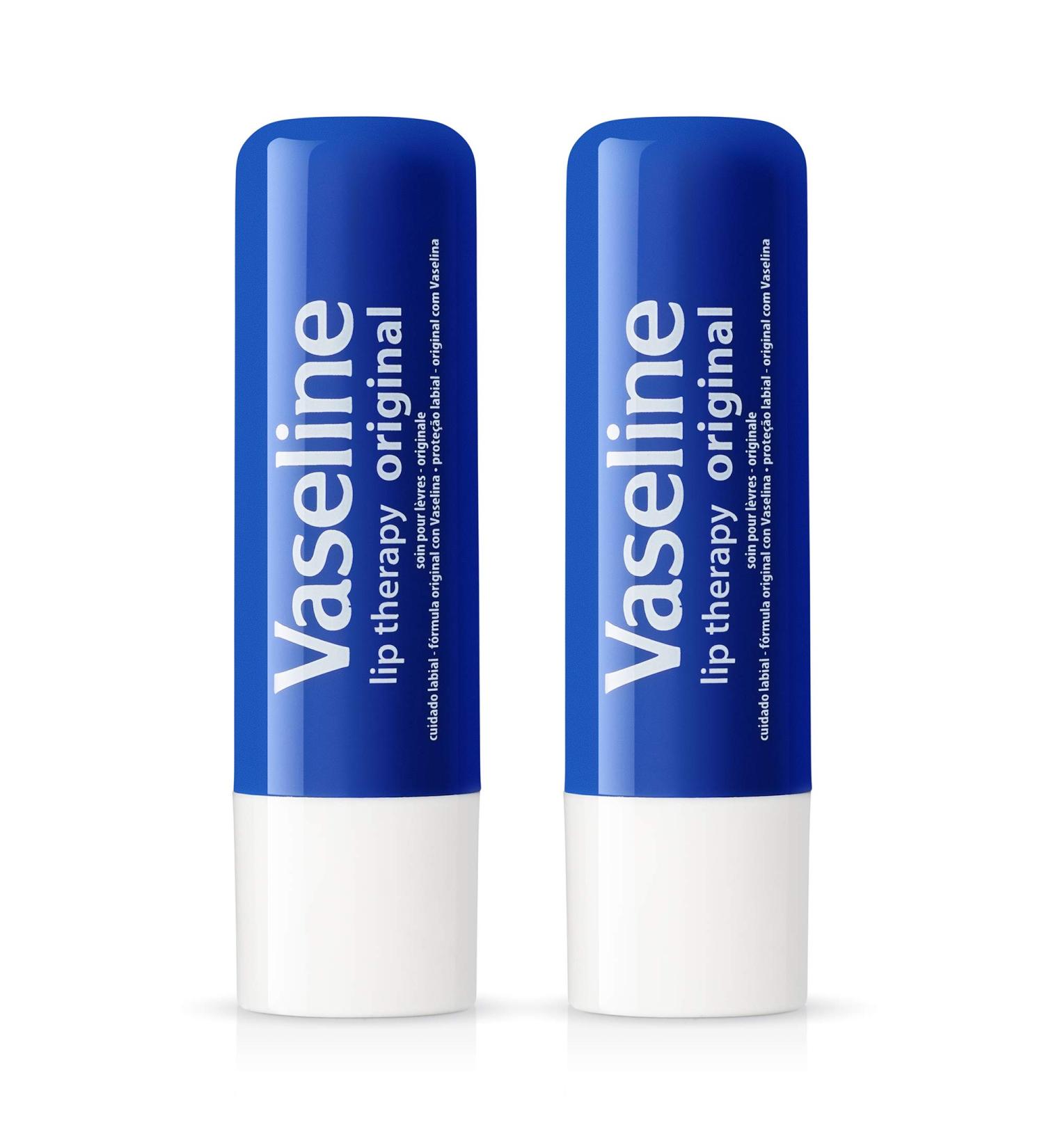 Vaseline Lip Therapy Stick - Original Petroleum Jelly 0.16oz (Pack of 2) - Buy Online on GoSupps.com