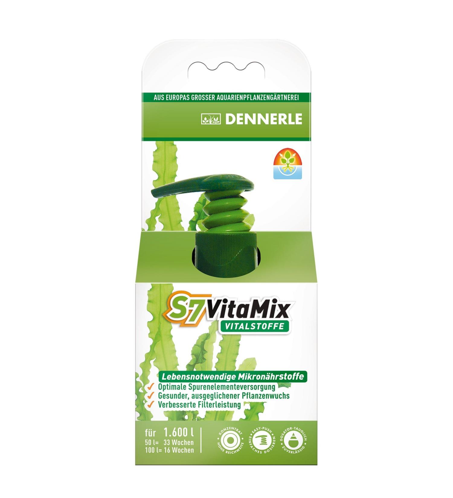 Dennerle 4463 S7 Vita Mix - Vital Substances for Aquarium Plants 50 ml - International Shipping Available - Buy Online on GoSupps.com