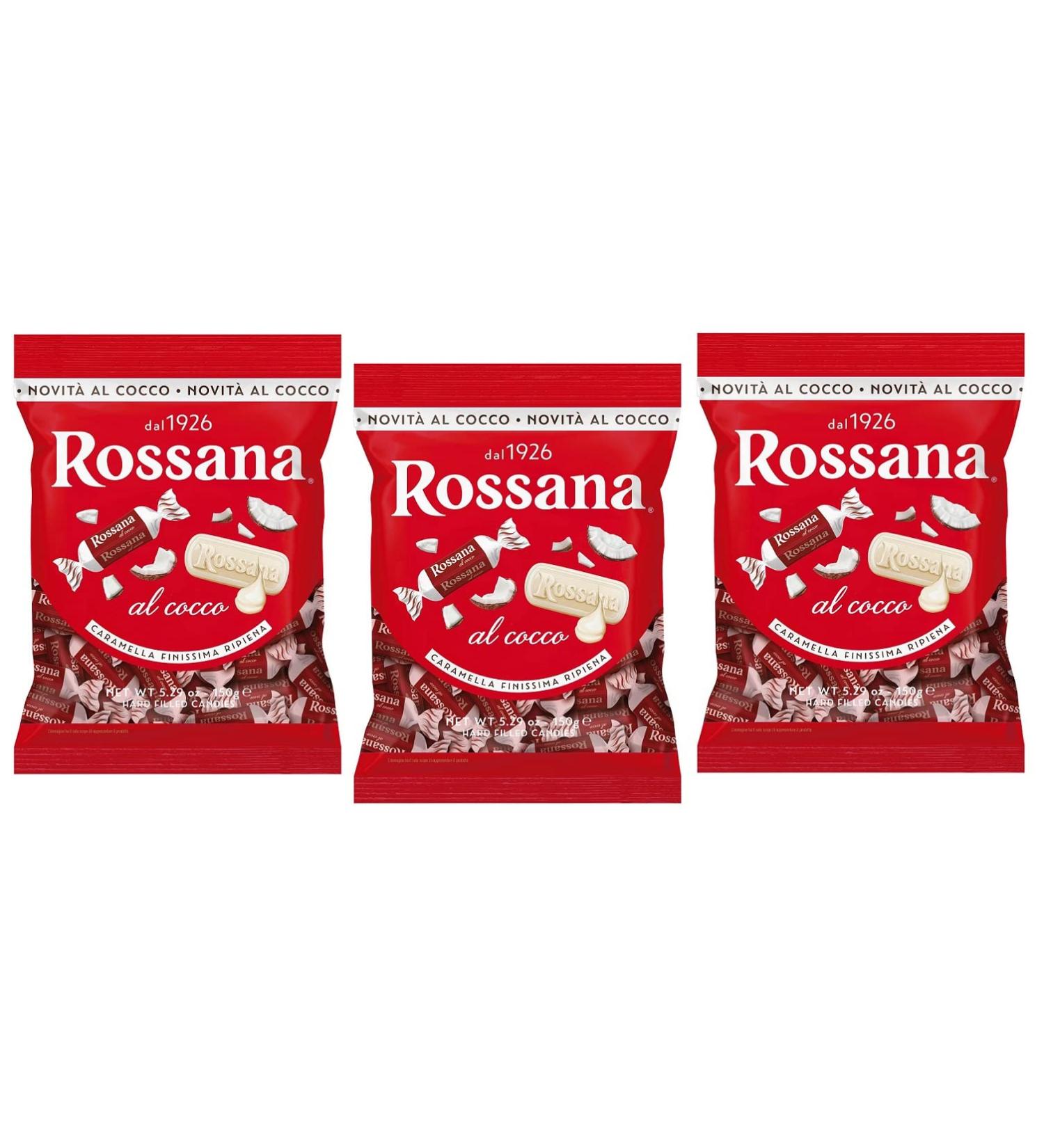 Rossana Candies Filled with Coconut 150gr 5.29oz Pack of 3 - Buy Online on GoSupps.com